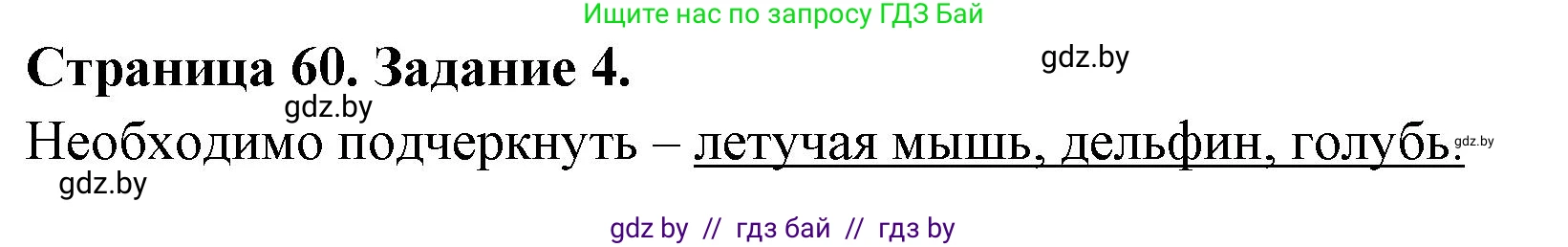 Биология, 6 класс рабочая тетрадь, авторы: Лисов Николай Дмитриевич, Борщевская Елена Валерьевна, издательство Аверсэв, Минск, 2021, жёлтого цвета, страница 60, номер 4, Решение