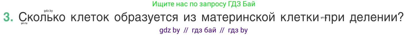 Биология, 6 класс Учебник, автор: Лисов Николай Дмитриевич, издательство Народная асвета, Минск, 2021, зелёного цвета, страница 34, номер 3, Условие