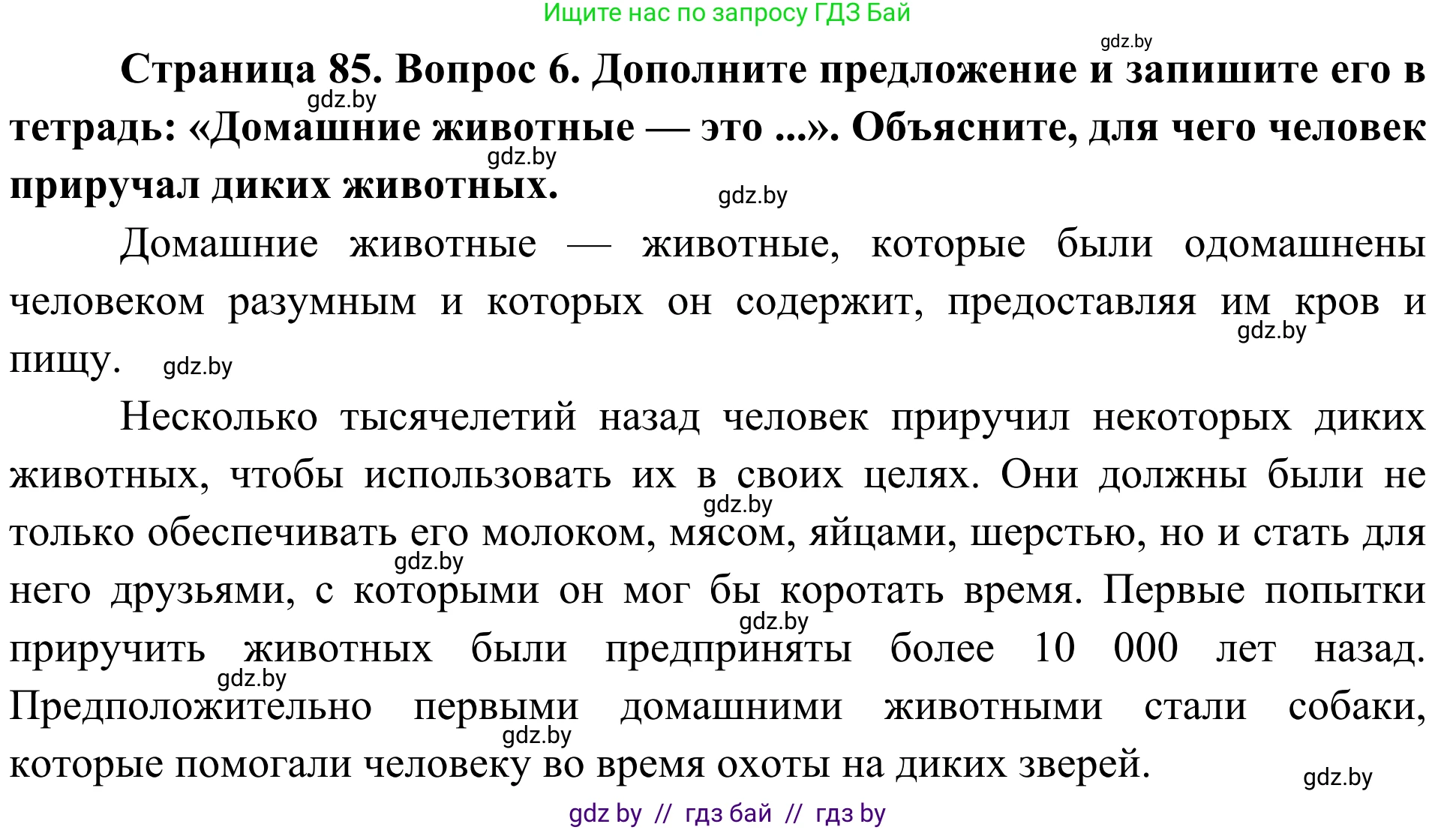 Биология, 6 класс Учебник, автор: Лисов Николай Дмитриевич, издательство Народная асвета, Минск, 2021, зелёного цвета, страница 85, номер 6, Решение