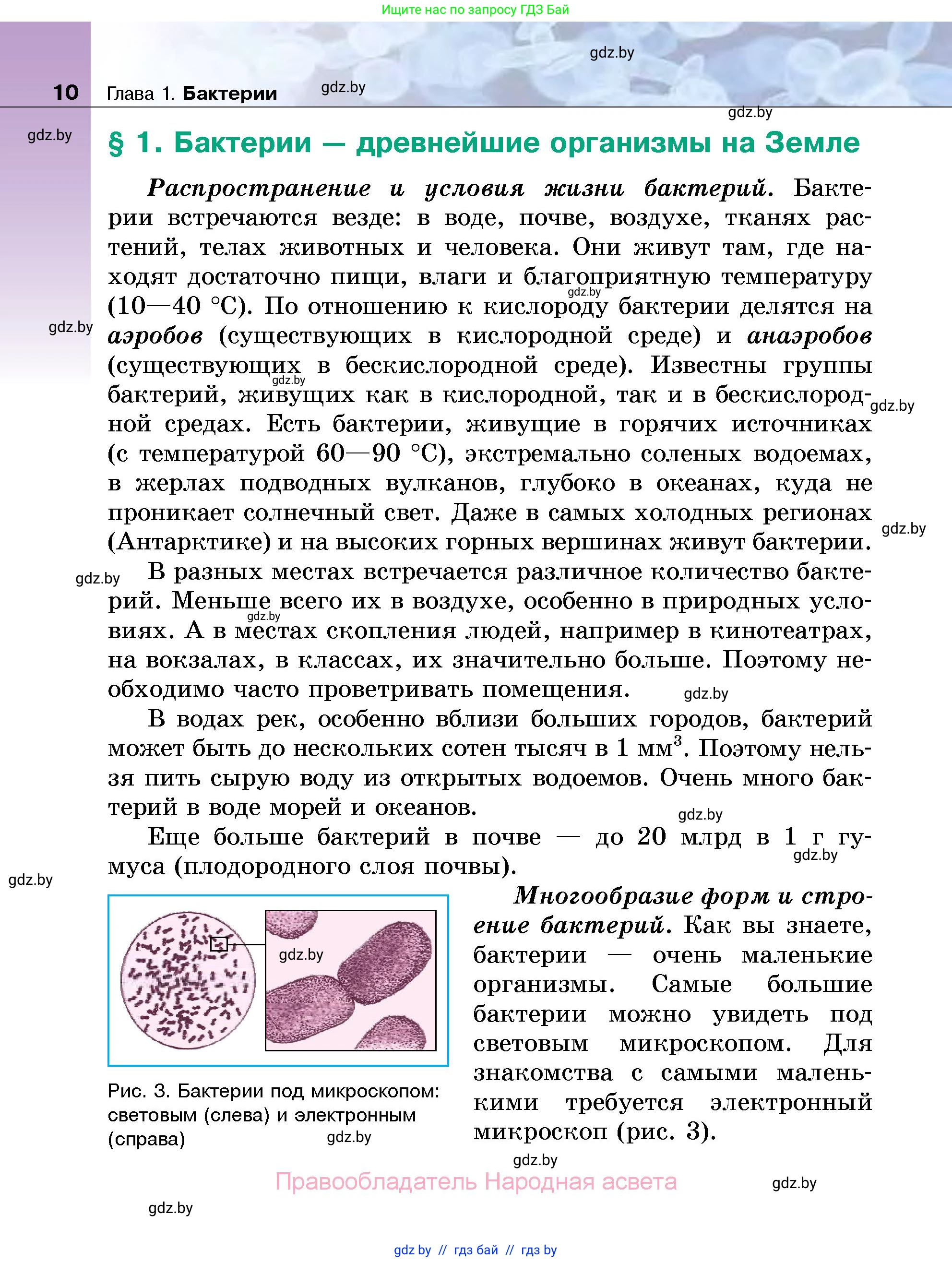 Биология, 7 класс Учебник, автор: Лисов Николай Дмитриевич, издательство Народная асвета, Минск, 2022, зелёного цвета, страница 10