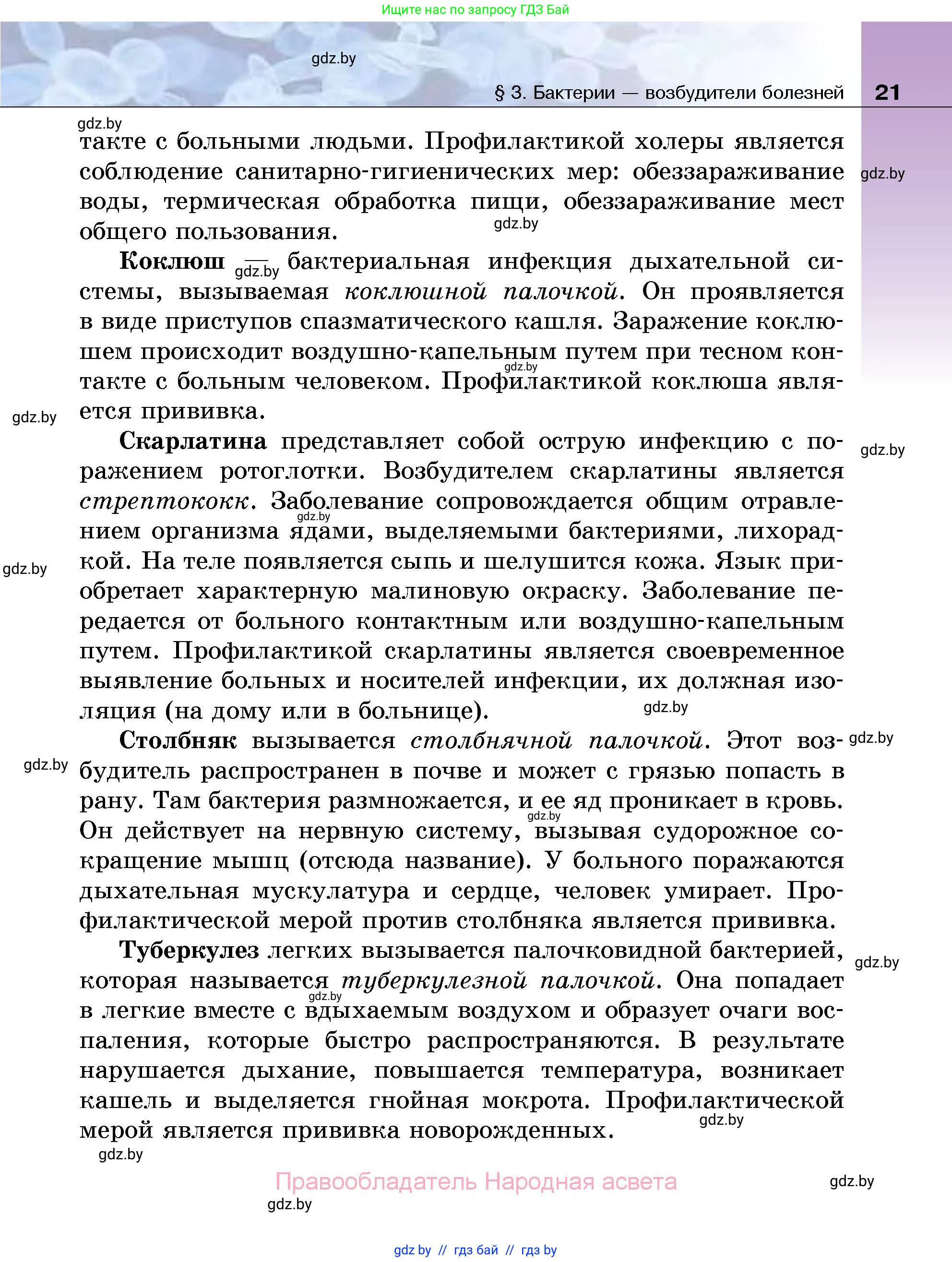Биология, 7 класс Учебник, автор: Лисов Николай Дмитриевич, издательство Народная асвета, Минск, 2022, зелёного цвета, страница 21