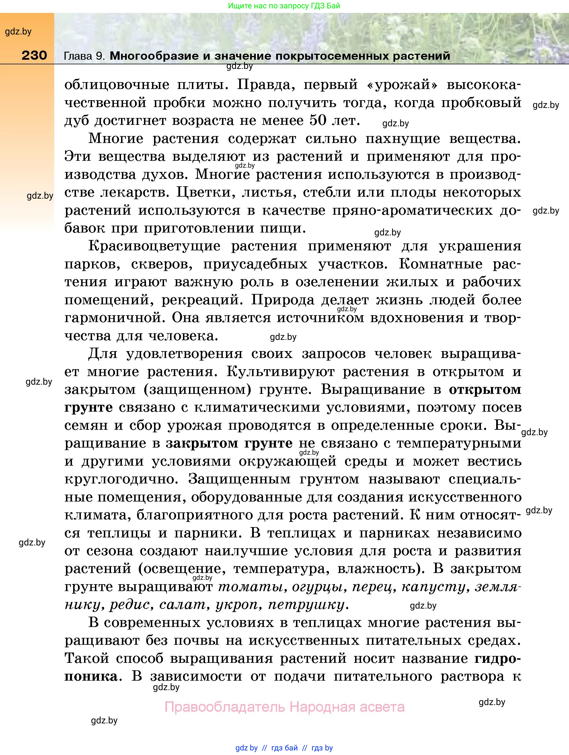 Биология, 7 класс Учебник, автор: Лисов Николай Дмитриевич, издательство Народная асвета, Минск, 2022, зелёного цвета, страница 230