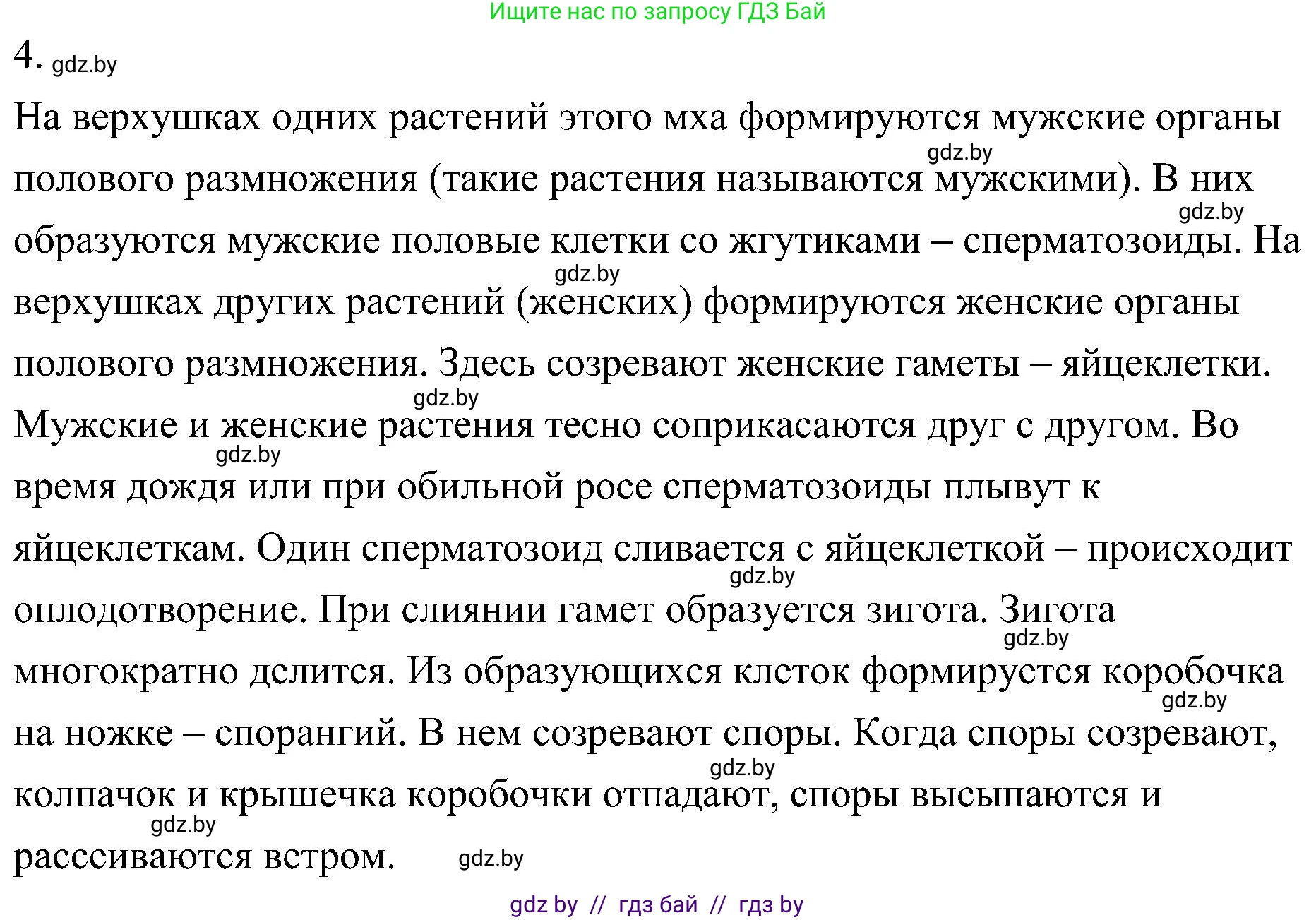 Биология, 7 класс Учебник, автор: Лисов Николай Дмитриевич, издательство Народная асвета, Минск, 2022, зелёного цвета, страница 92, номер 4, Решение