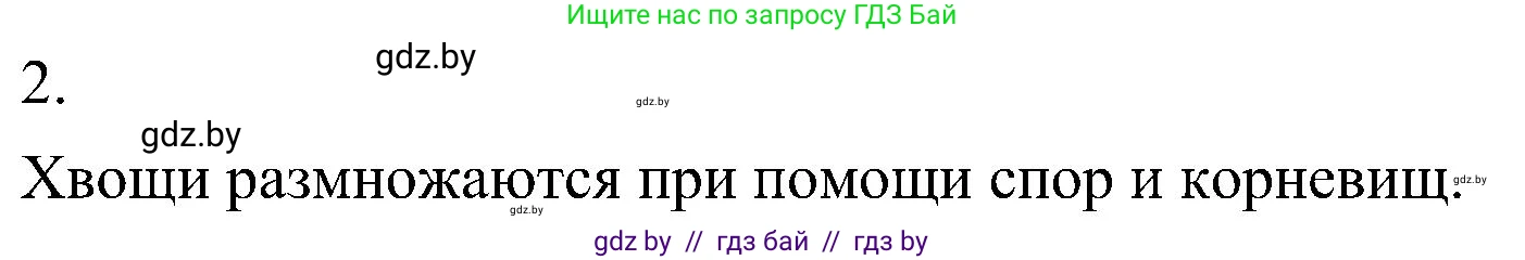 Биология, 7 класс Учебник, автор: Лисов Николай Дмитриевич, издательство Народная асвета, Минск, 2022, зелёного цвета, страница 107, номер 2, Решение