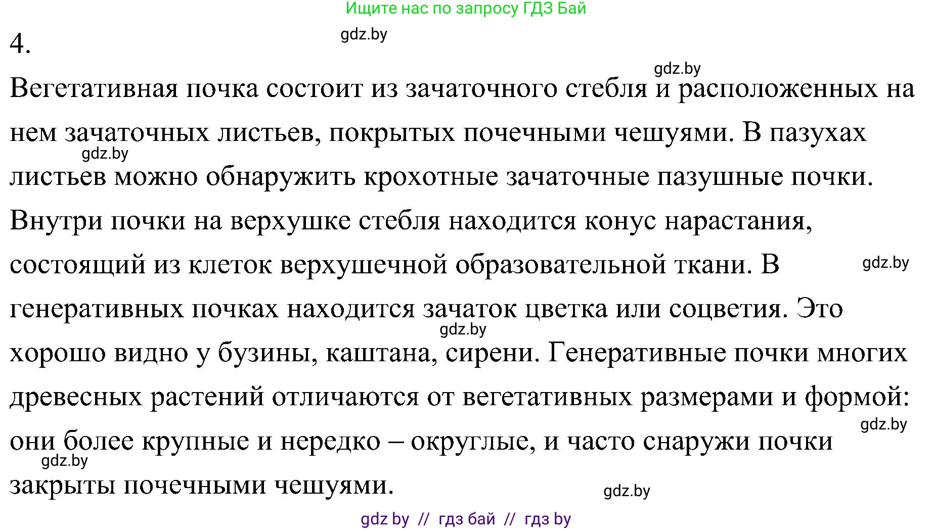 Биология, 7 класс Учебник, автор: Лисов Николай Дмитриевич, издательство Народная асвета, Минск, 2022, зелёного цвета, страница 137, номер 4, Решение