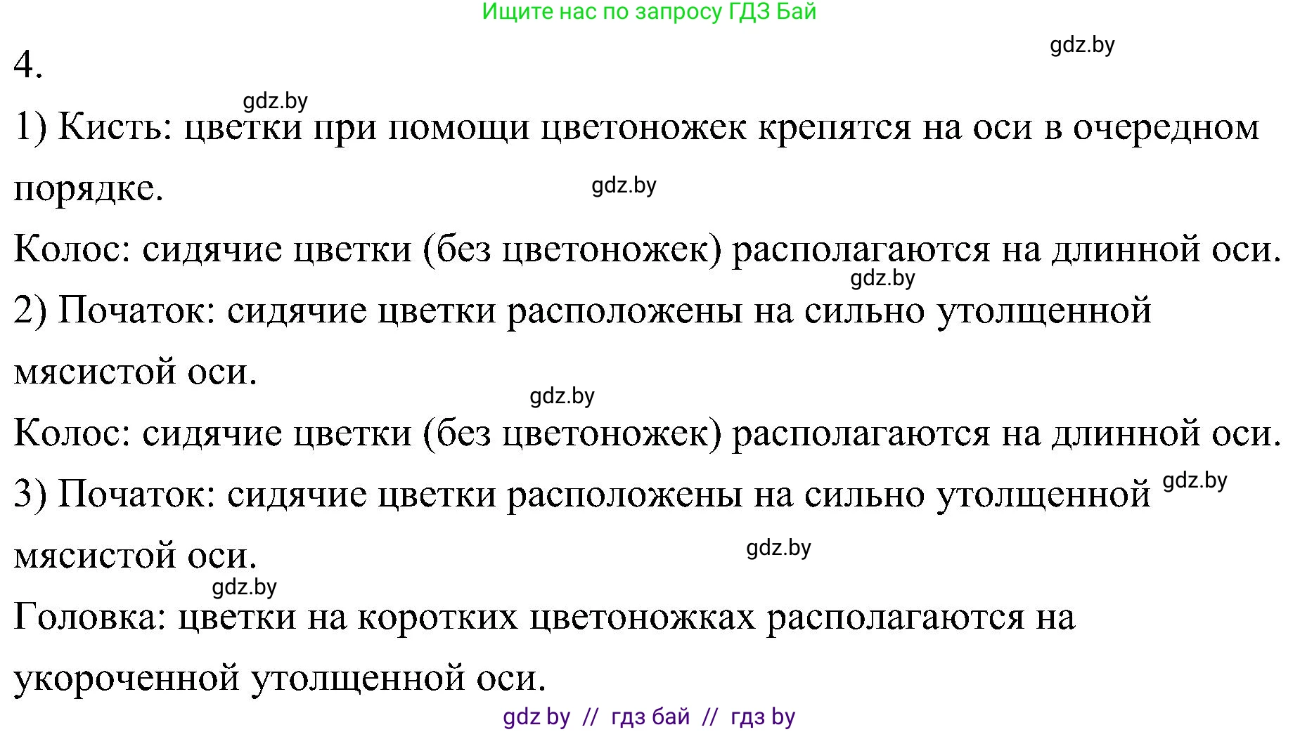 Биология, 7 класс Учебник, автор: Лисов Николай Дмитриевич, издательство Народная асвета, Минск, 2022, зелёного цвета, страница 179, номер 4, Решение