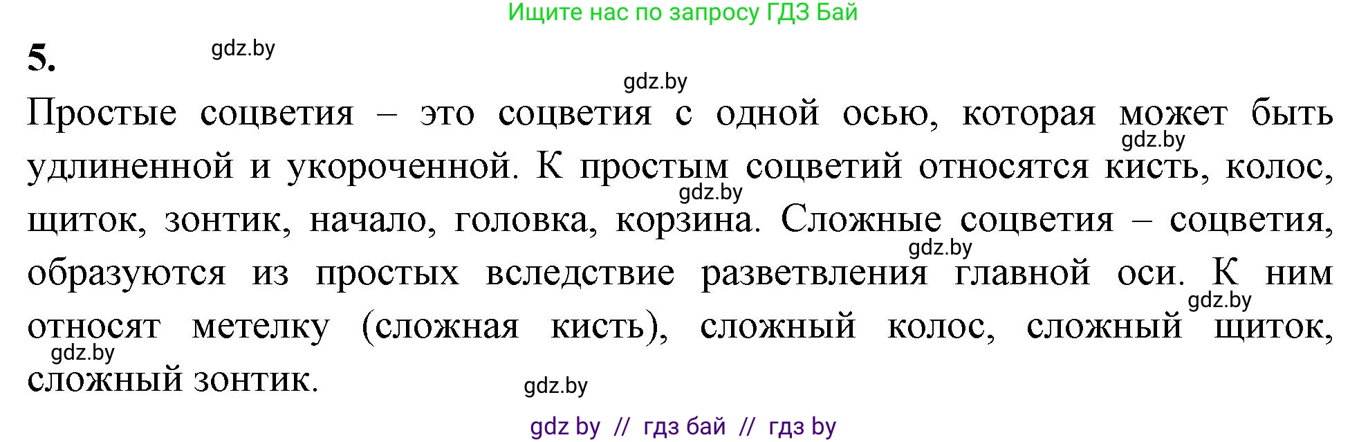 Биология, 7 класс тетрадь для экскусрий, лабораторных и практических работ, автор: Рогожников Олег Николаевич, издательство Сэр-Вит, Минск, 2022, голубого цвета, страница 39, номер 5, Решение