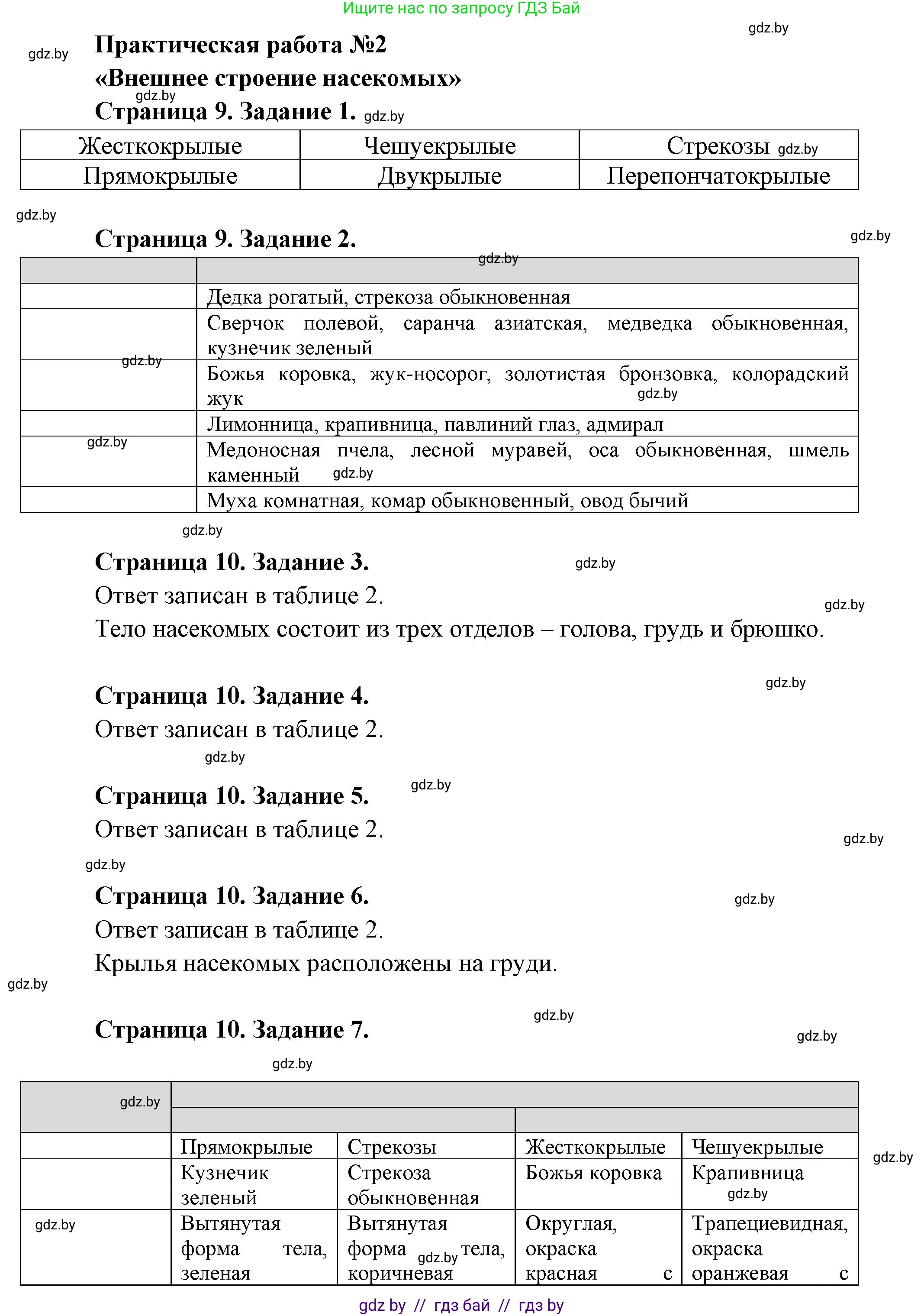 Биология, 8 класс Тетрадь для лабораторных и практических работ, авторы: Бедарик Ирина Геннадьевна, Бедарик Александр Евгеньевич, издательство Аверсэв, Минск, 2024, жёлтого цвета, страница 9, Решение