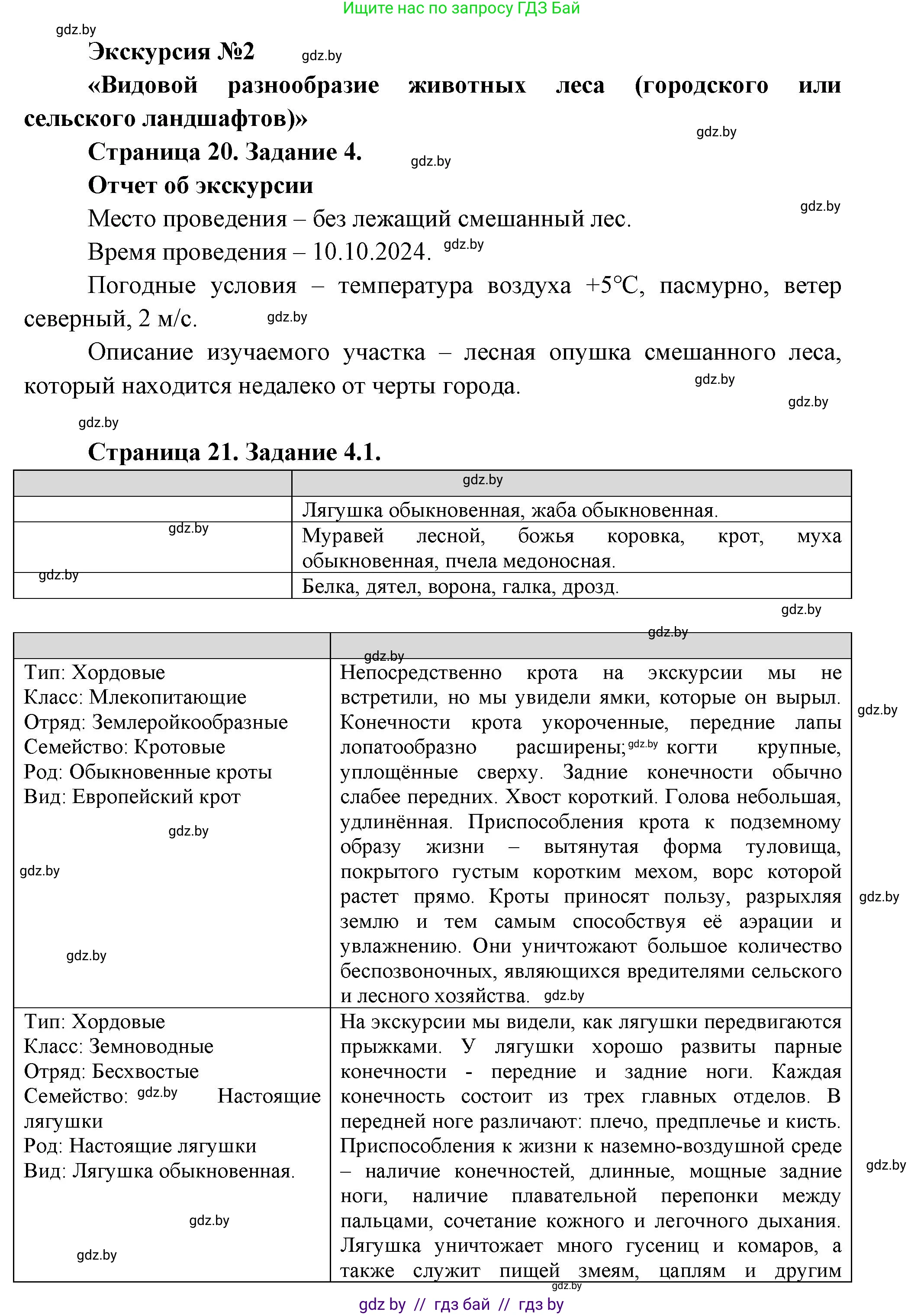 Биология, 8 класс Тетрадь для лабораторных и практических работ, авторы: Бедарик Ирина Геннадьевна, Бедарик Александр Евгеньевич, издательство Аверсэв, Минск, 2024, жёлтого цвета, страница 20, Решение