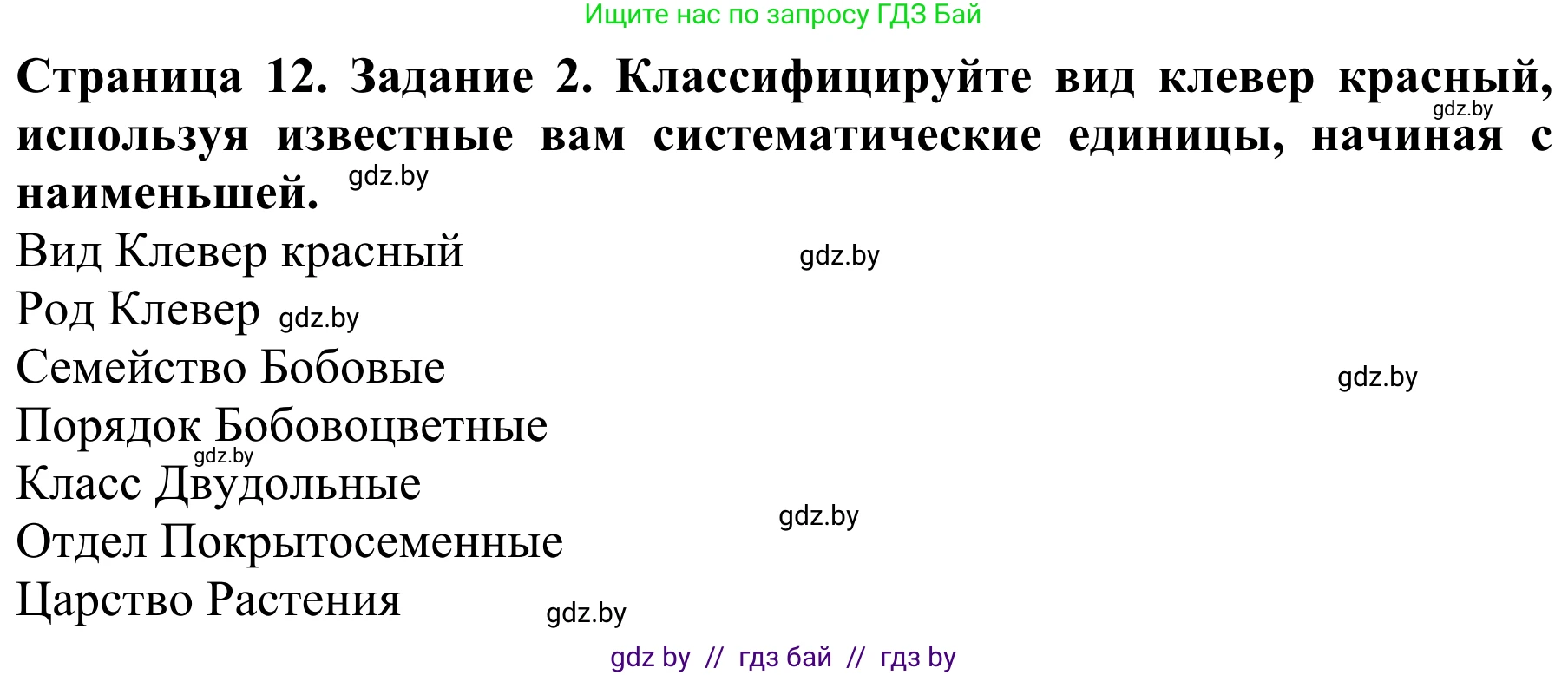 Биология, 8 класс Учебник, авторы: Бедарик Ирина Геннадьевна, Бедарик Александр Евгеньевич, Иванов Владимир Николаевич, издательство Адукацыя i выхаванне, Минск, 2023, зелёного цвета, страница 12, Решение