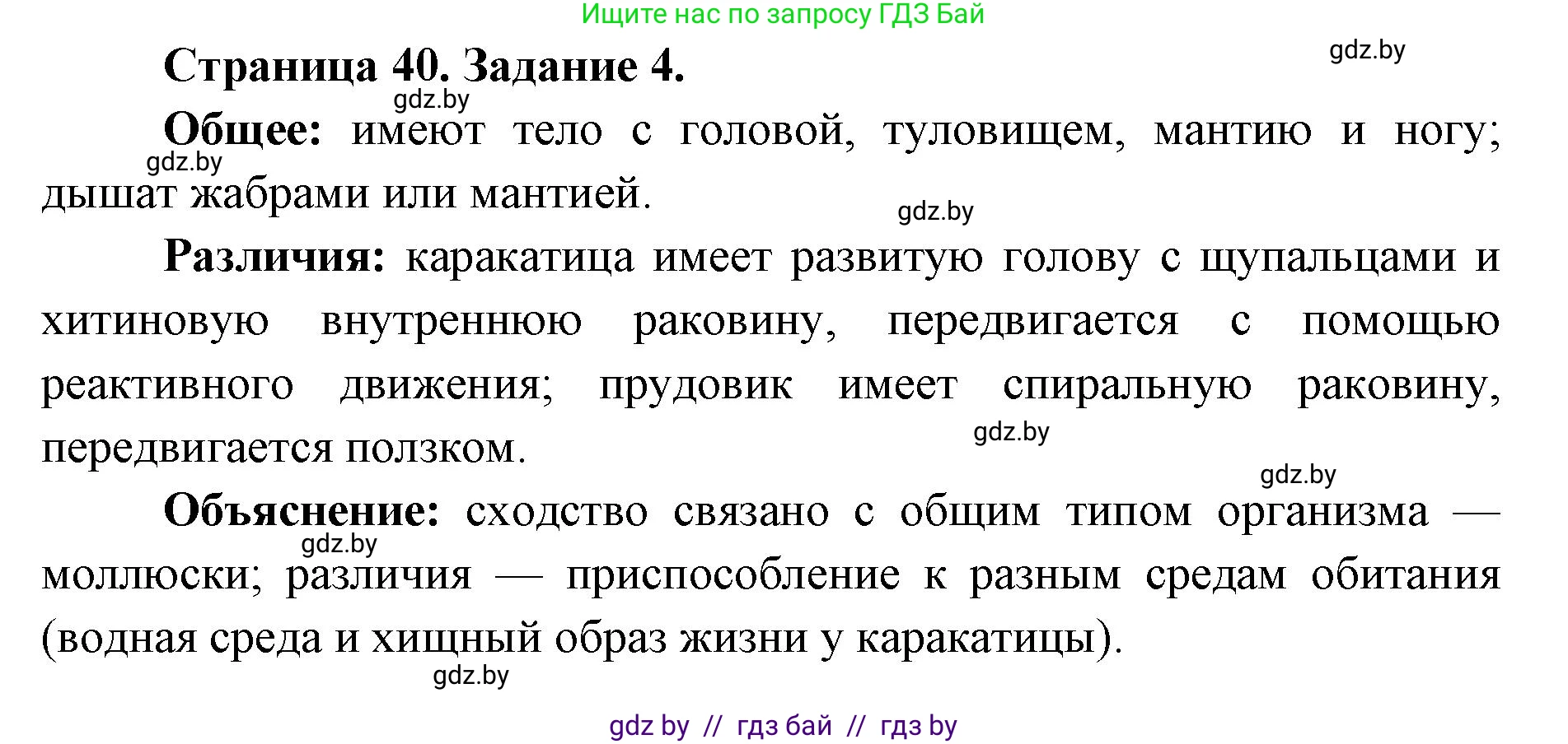 Биология, 8 класс Сборник контрольных и самостоятельных работ, авторы: Дубков Сергей Григорьевич, Городович Наталья Ивановна, Сеген Елена Адамовна, издательство Аверсэв, Минск, 2025, страница 40, номер 4, Решение