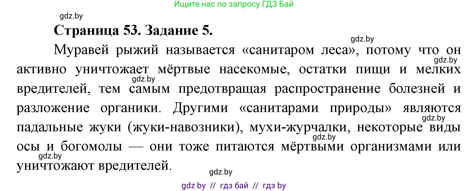 Биология, 8 класс Сборник контрольных и самостоятельных работ, авторы: Дубков Сергей Григорьевич, Городович Наталья Ивановна, Сеген Елена Адамовна, издательство Аверсэв, Минск, 2025, страница 53, номер 5, Решение