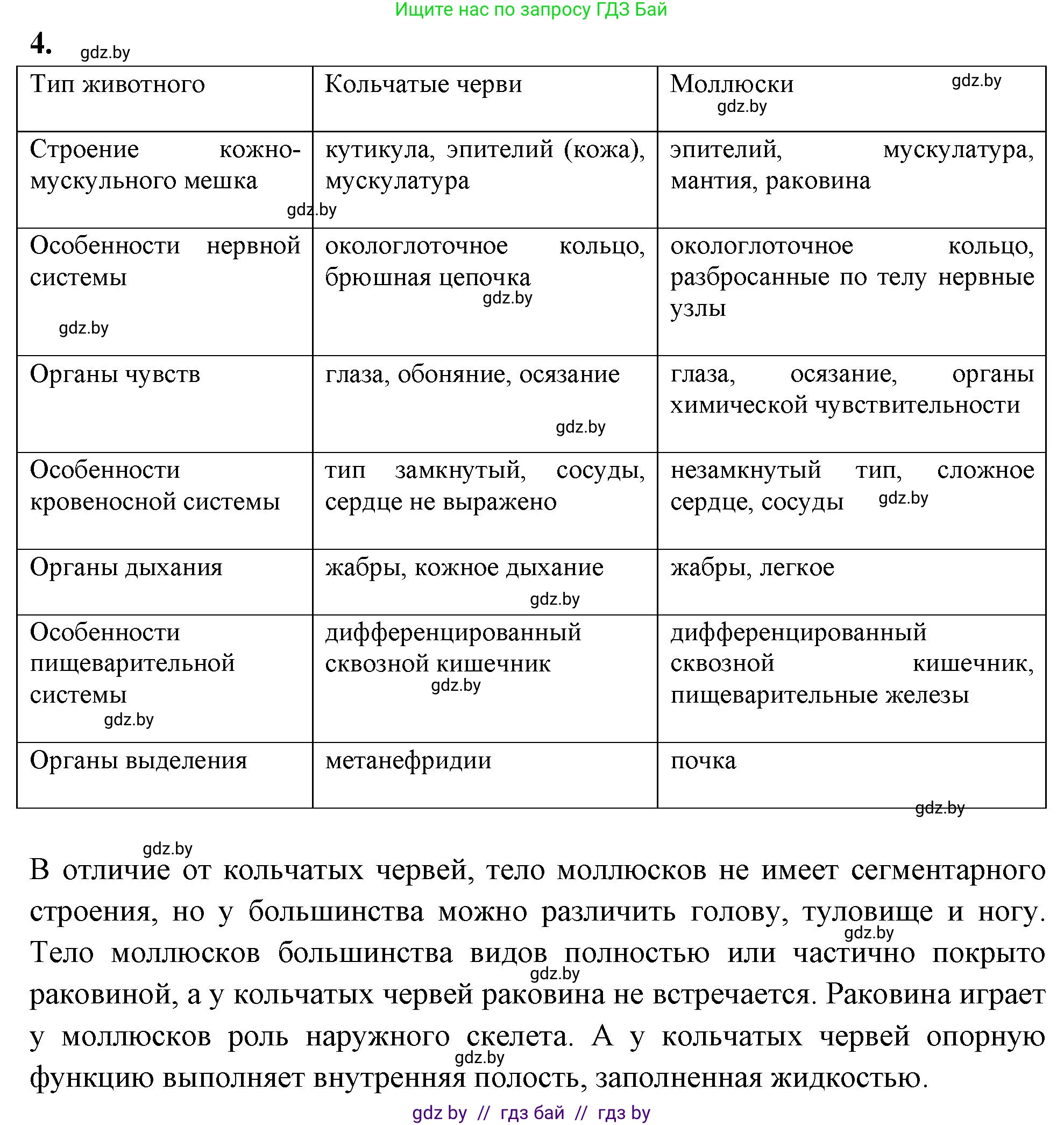 Биология, 8 класс рабочая тетрадь, автор: Лисов Николай Дмитриевич, издательство Аверсэв, Минск, 2018, зелёного цвета, страница 32, номер 4, Решение