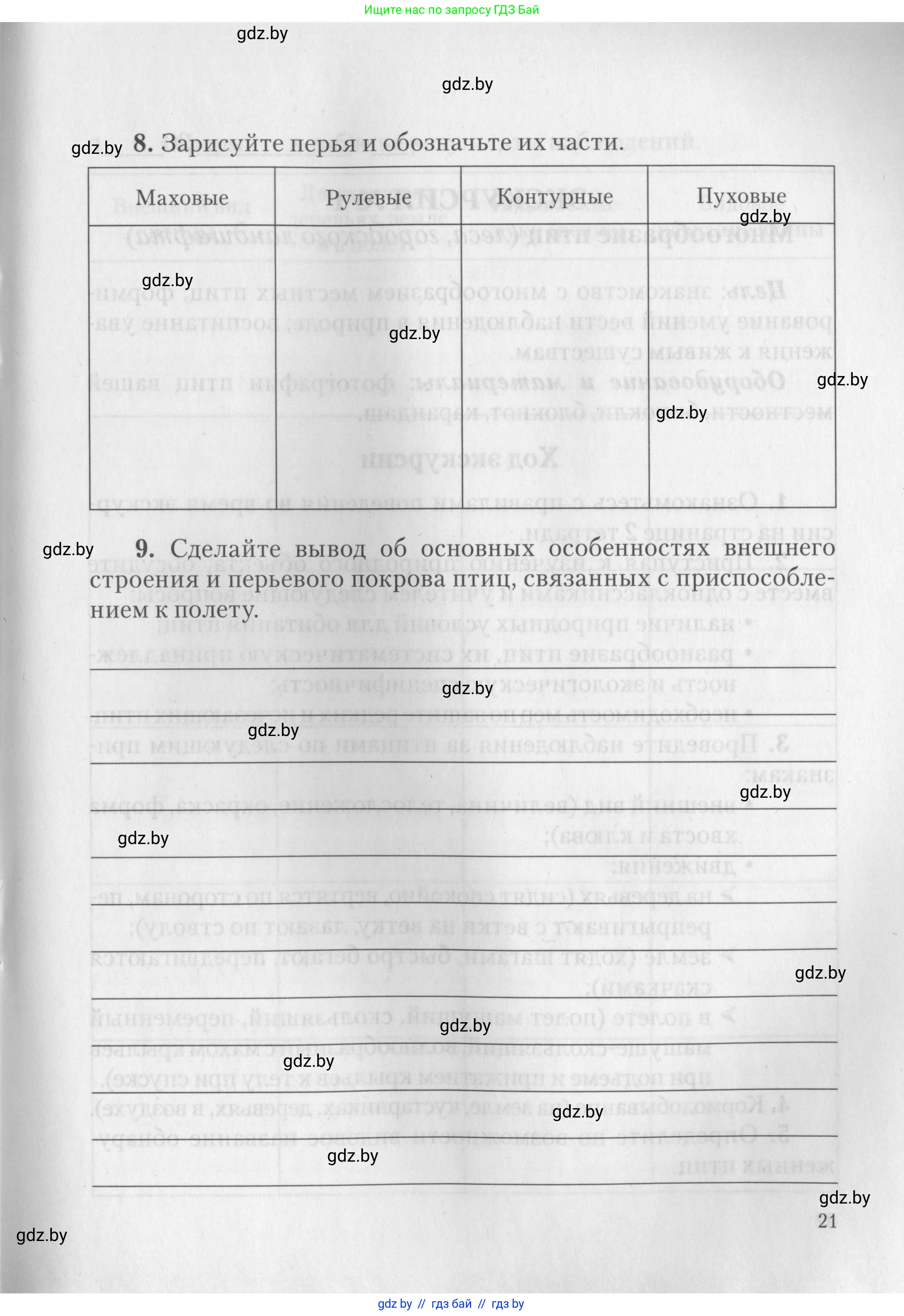 Биология, 8 класс тетрадь для экскусрий, лабораторных и практических работ, автор: Рогожников Олег Николаевич, издательство Сэр-Вит, Минск, 2021, сиреневого цвета, страница 21
