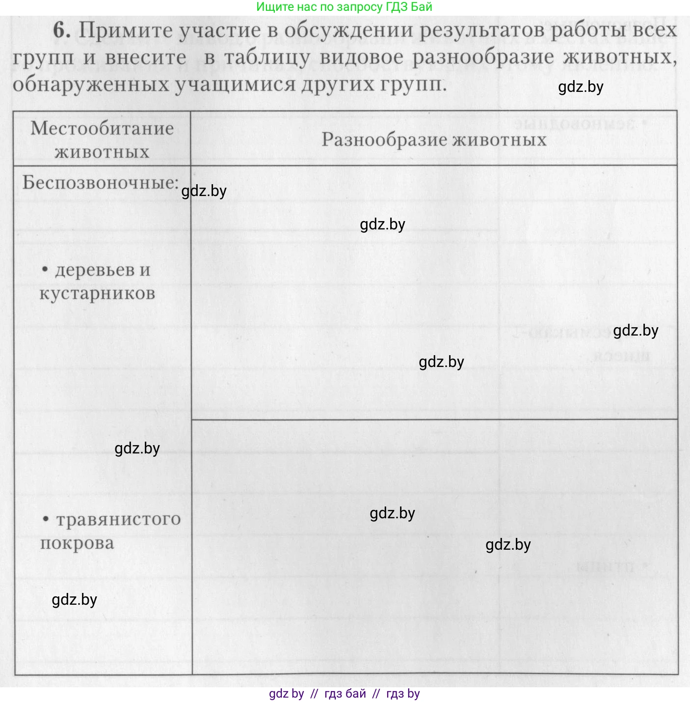 Биология, 8 класс тетрадь для экскусрий, лабораторных и практических работ, автор: Рогожников Олег Николаевич, издательство Сэр-Вит, Минск, 2021, сиреневого цвета, страница 29, номер 6, Условие