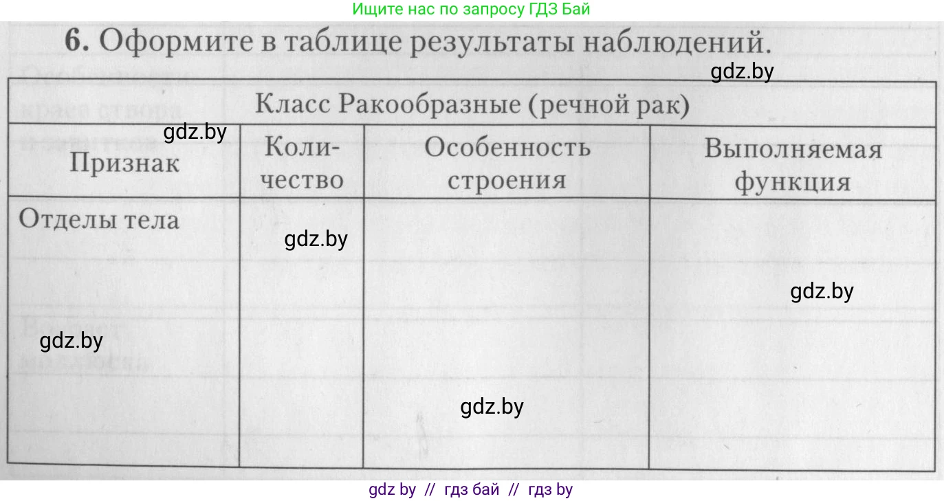 Биология, 8 класс тетрадь для экскусрий, лабораторных и практических работ, автор: Рогожников Олег Николаевич, издательство Сэр-Вит, Минск, 2021, сиреневого цвета, страница 10, номер 6, Условие