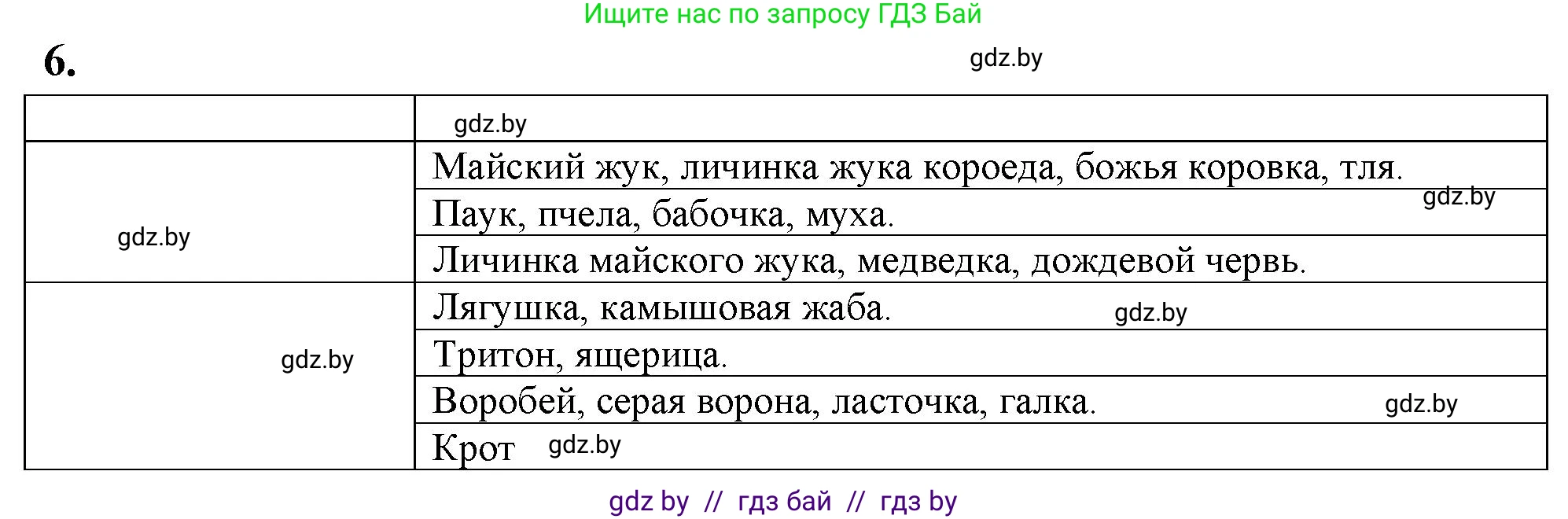 Биология, 8 класс тетрадь для экскусрий, лабораторных и практических работ, автор: Рогожников Олег Николаевич, издательство Сэр-Вит, Минск, 2021, сиреневого цвета, страница 29, номер 6, Решение