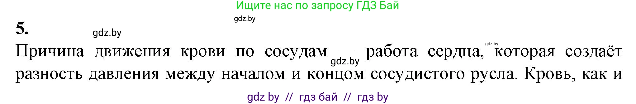 Биология, 9 класс рабочая тетрадь, авторы: Борисов Олег Леонидович, Антипенко Алеся Анатольевна, Мащенко Михаил Васильевич, издательство Аверсэв, Минск, 2019, салатового цвета, страница 63, номер 5, Решение