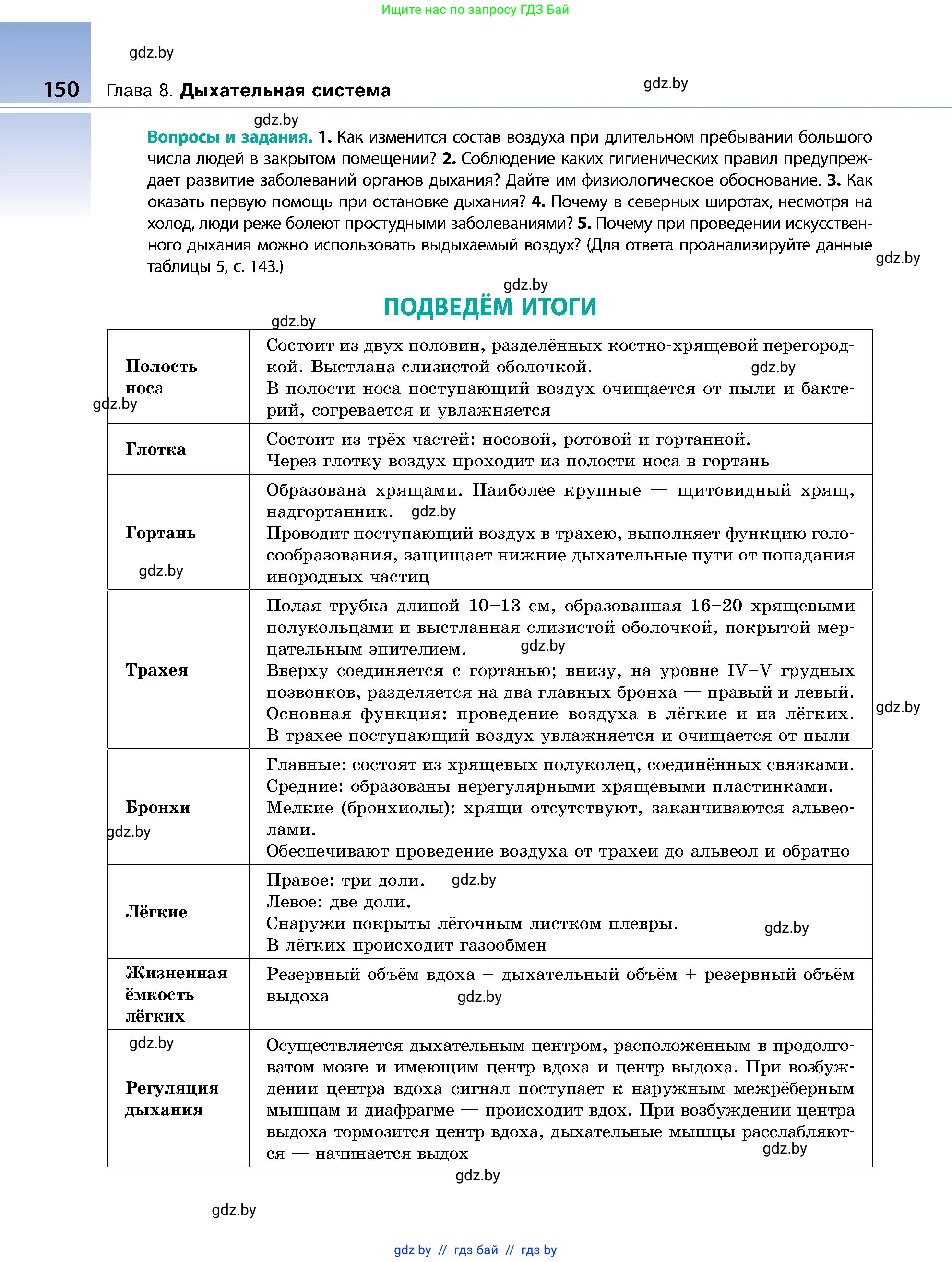 Биология, 9 класс Учебник, авторы: Борисов Олег Леонидович, Антипенко Алеся Анатольевна, Рогожников Олег Николаевич, издательство Адукацыя i выхаванне, Минск, 2025, бирюзового цвета, страница 150