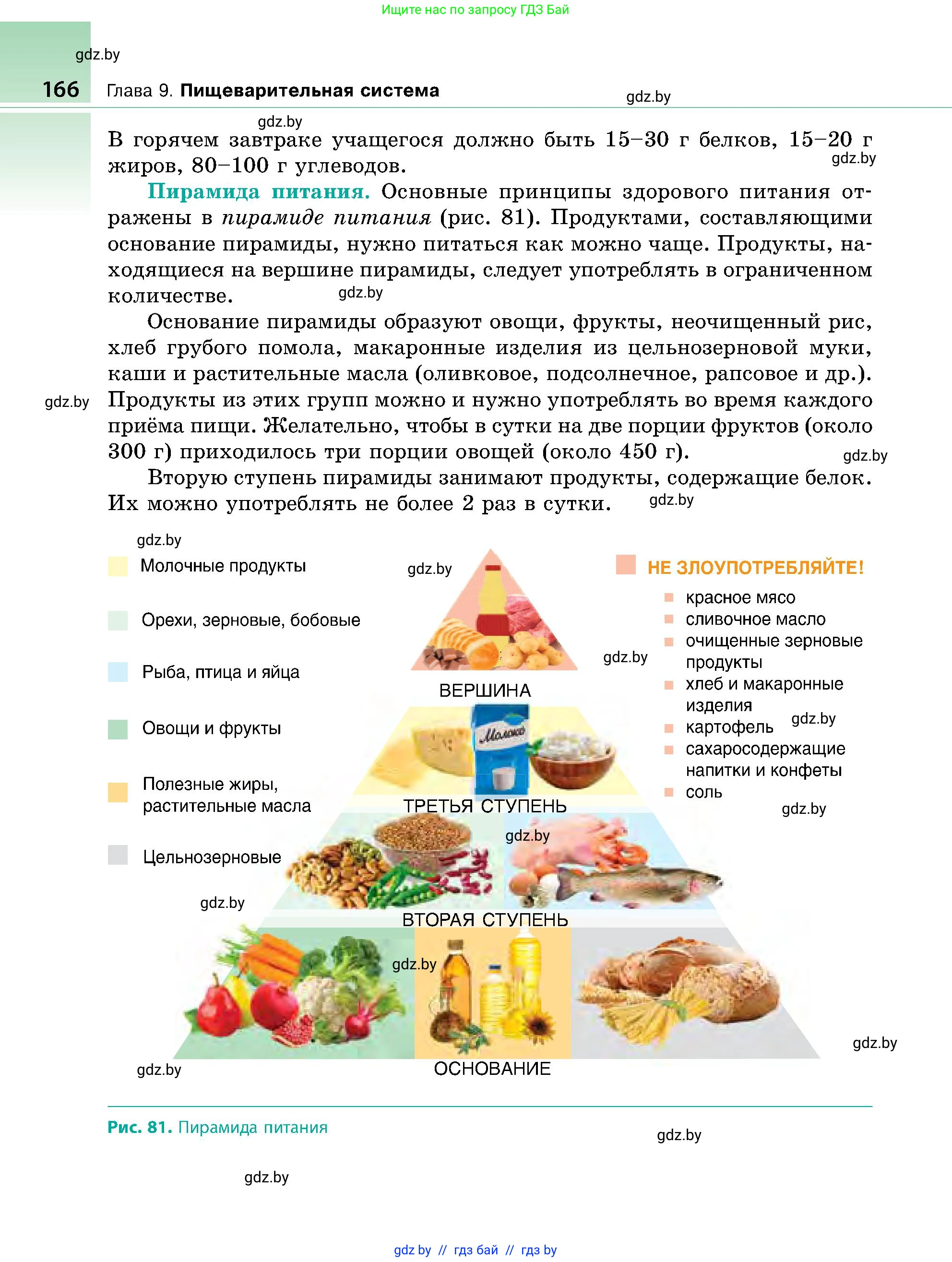 Биология, 9 класс Учебник, авторы: Борисов Олег Леонидович, Антипенко Алеся Анатольевна, Рогожников Олег Николаевич, издательство Адукацыя i выхаванне, Минск, 2025, бирюзового цвета, страница 166