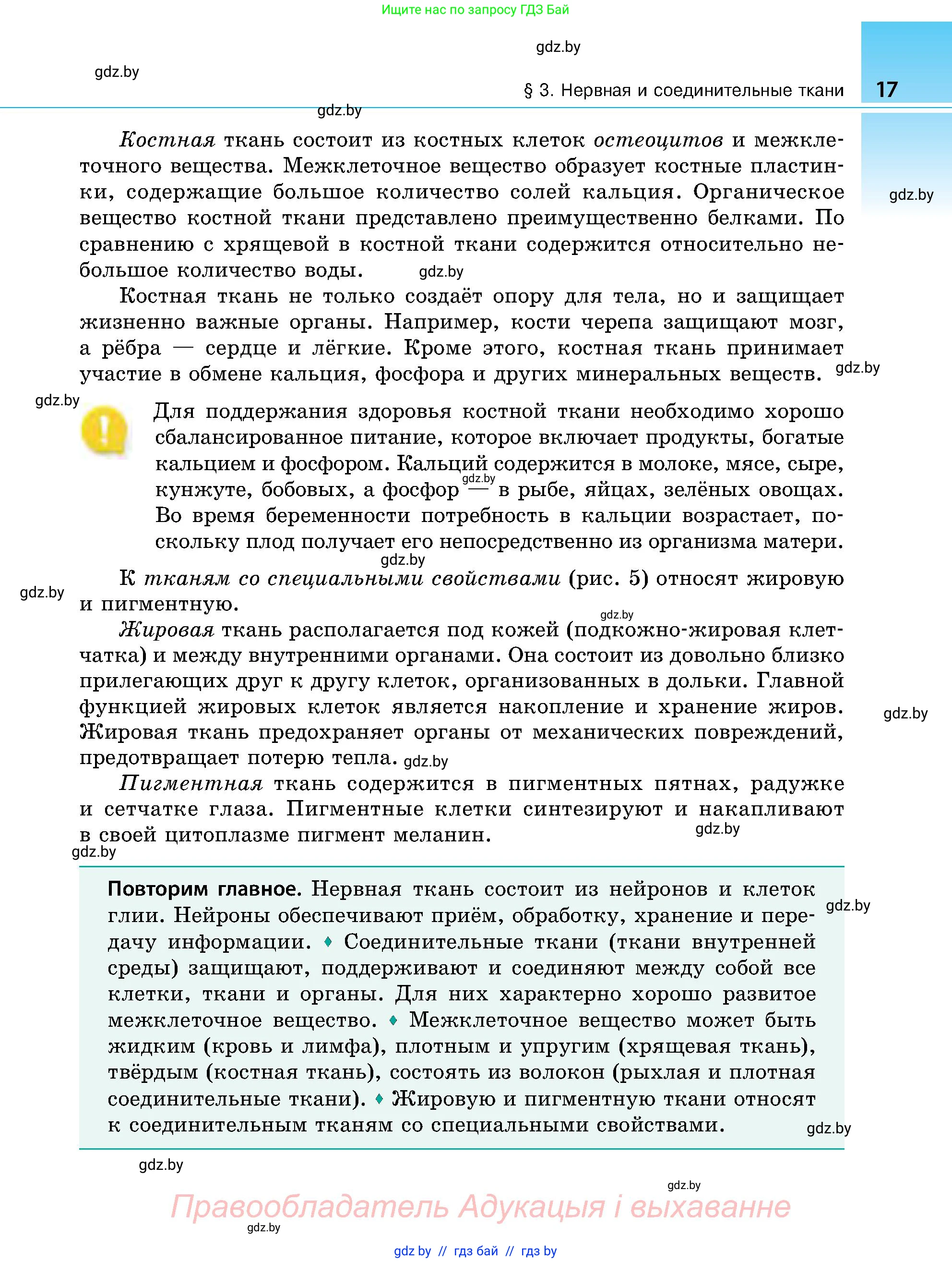 Биология, 9 класс Учебник, авторы: Борисов Олег Леонидович, Антипенко Алеся Анатольевна, Рогожников Олег Николаевич, издательство Адукацыя i выхаванне, Минск, 2025, бирюзового цвета, страница 17