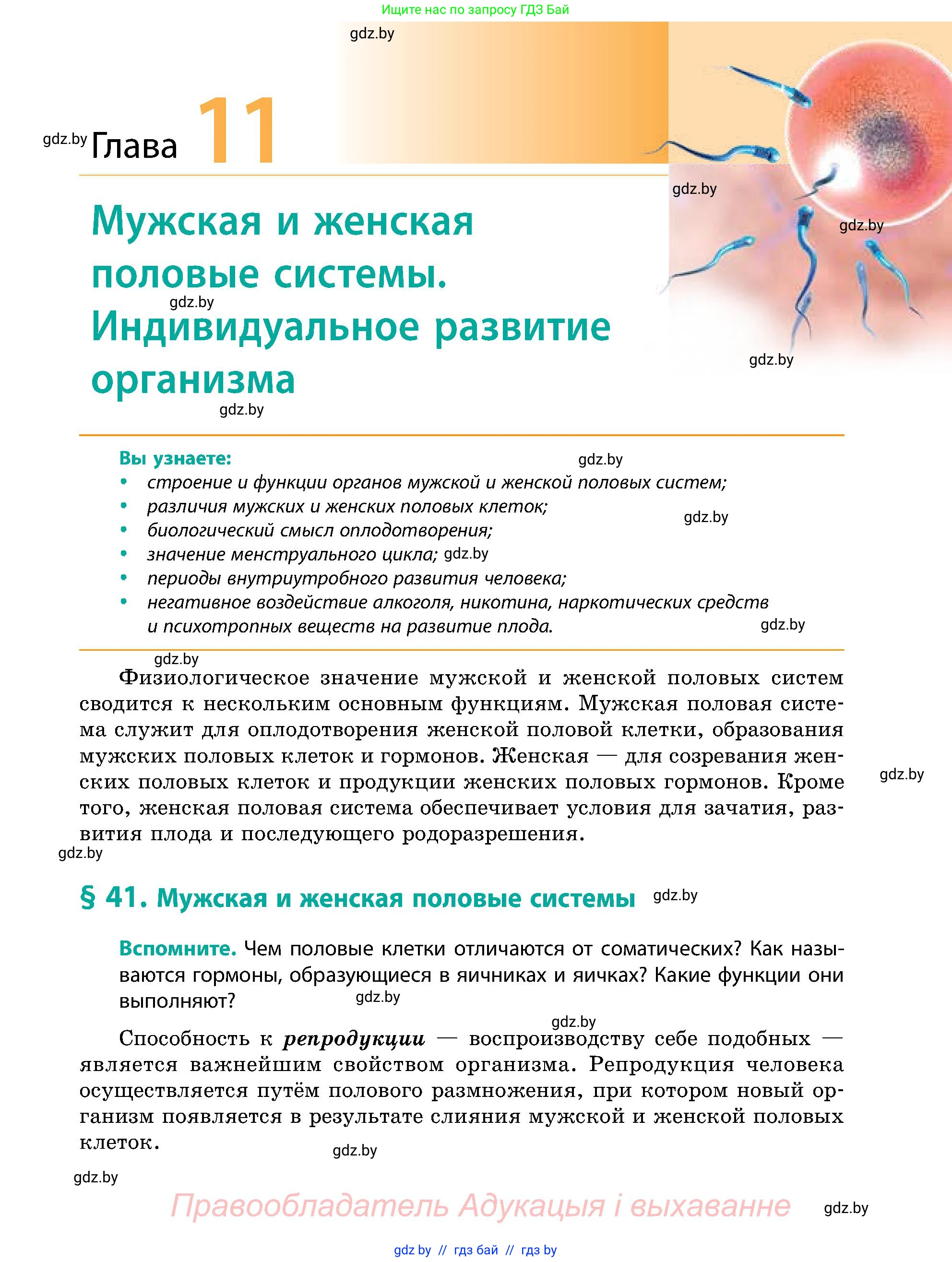 Биология, 9 класс Учебник, авторы: Борисов Олег Леонидович, Антипенко Алеся Анатольевна, Рогожников Олег Николаевич, издательство Адукацыя i выхаванне, Минск, 2025, бирюзового цвета, страница 181