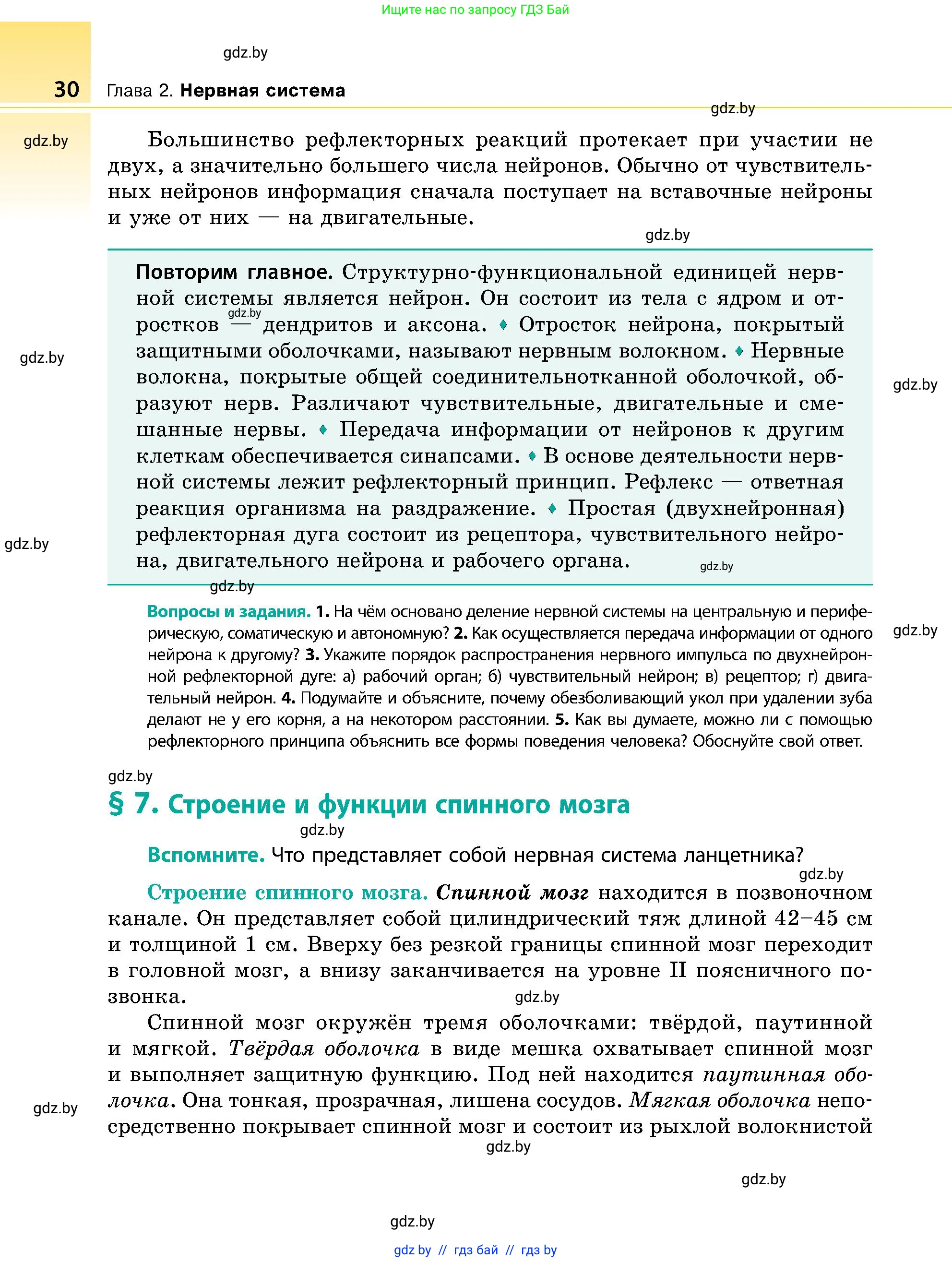 Биология, 9 класс Учебник, авторы: Борисов Олег Леонидович, Антипенко Алеся Анатольевна, Рогожников Олег Николаевич, издательство Адукацыя i выхаванне, Минск, 2025, бирюзового цвета, страница 30