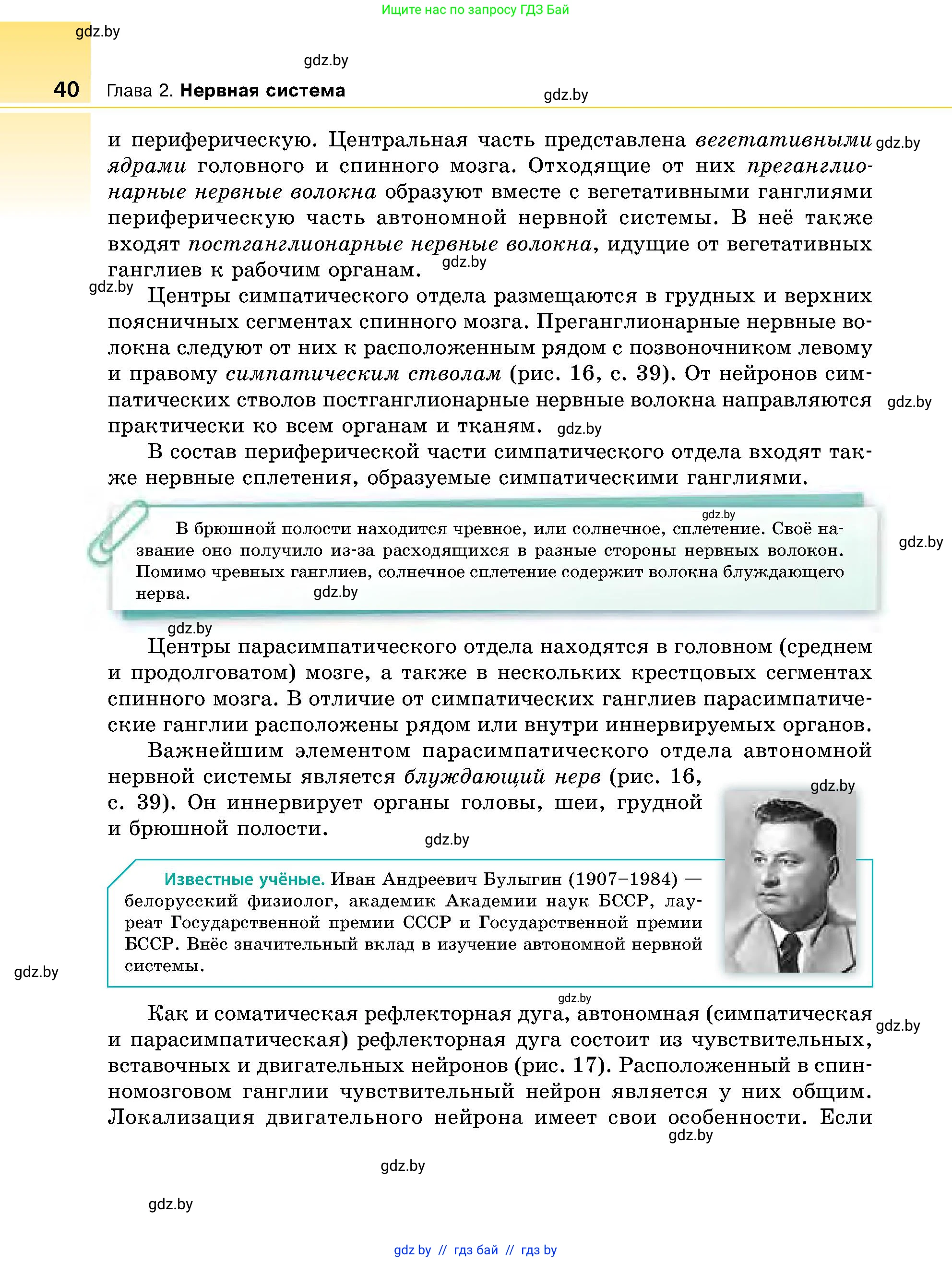 Биология, 9 класс Учебник, авторы: Борисов Олег Леонидович, Антипенко Алеся Анатольевна, Рогожников Олег Николаевич, издательство Адукацыя i выхаванне, Минск, 2025, бирюзового цвета, страница 40