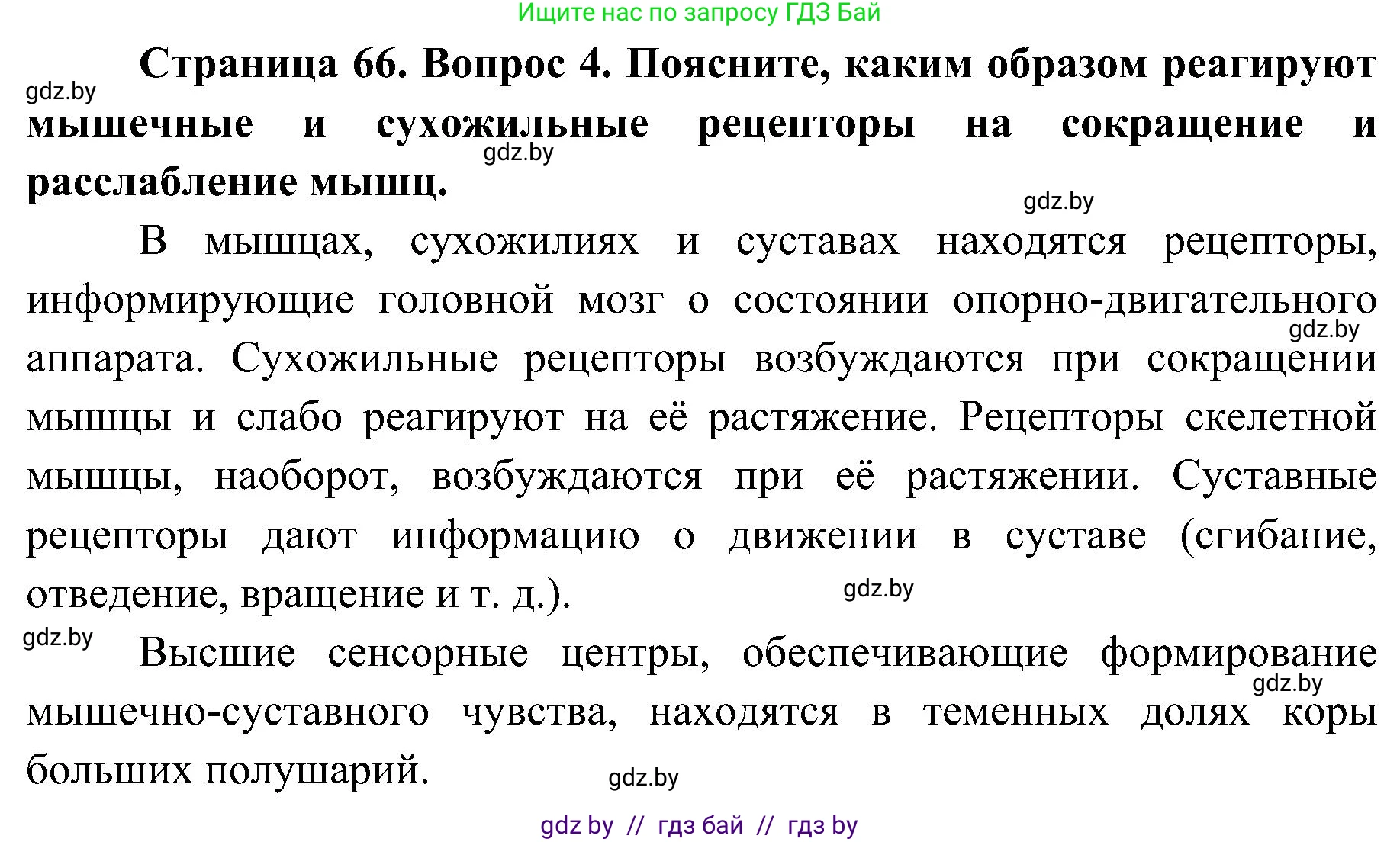 Биология, 9 класс Учебник, авторы: Борисов Олег Леонидович, Антипенко Алеся Анатольевна, Рогожников Олег Николаевич, издательство Адукацыя i выхаванне, Минск, 2025, бирюзового цвета, страница 66, номер 4, Решение
