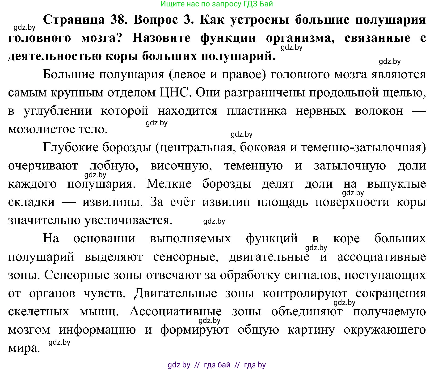 Биология, 9 класс Учебник, авторы: Борисов Олег Леонидович, Антипенко Алеся Анатольевна, Рогожников Олег Николаевич, издательство Адукацыя i выхаванне, Минск, 2025, бирюзового цвета, страница 38, номер 3, Решение
