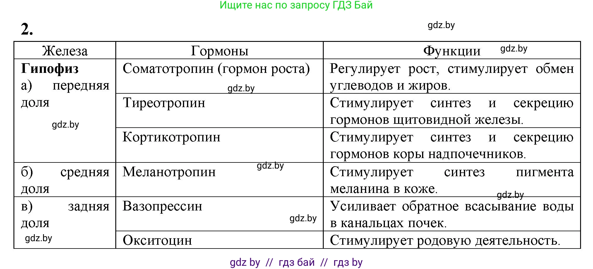 Биология, 9 класс рабочая тетрадь, автор: Лисов Николай Дмитриевич, издательство Аверсэв, Минск, 2021, оранжевого цвета, страница 37, номер 2, Решение