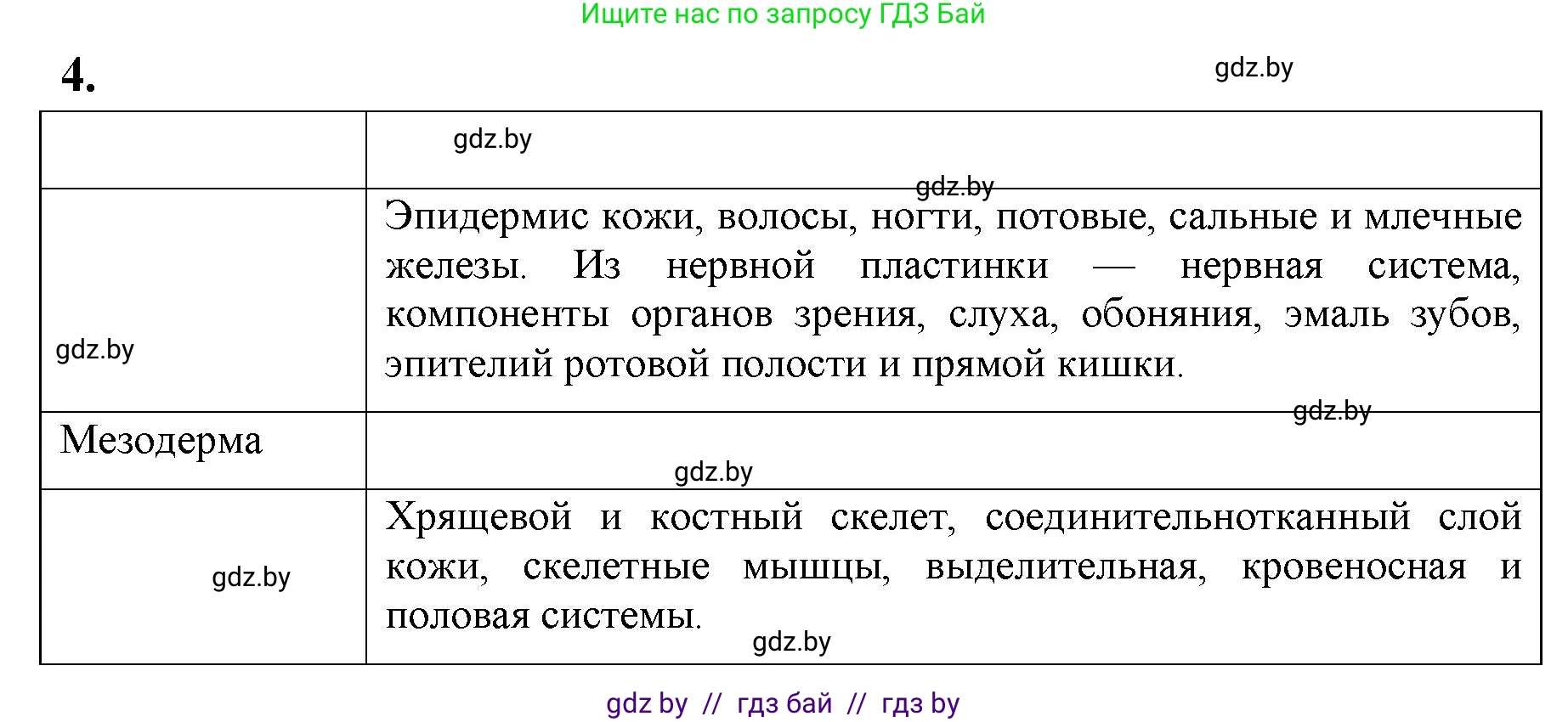 Биология, 10 класс рабочая тетрадь, автор: Хруцкая Тамара Викторовна, издательство Аверсэв, Минск, 2020, оранжевого цвета, страница 63, номер 4, Решение