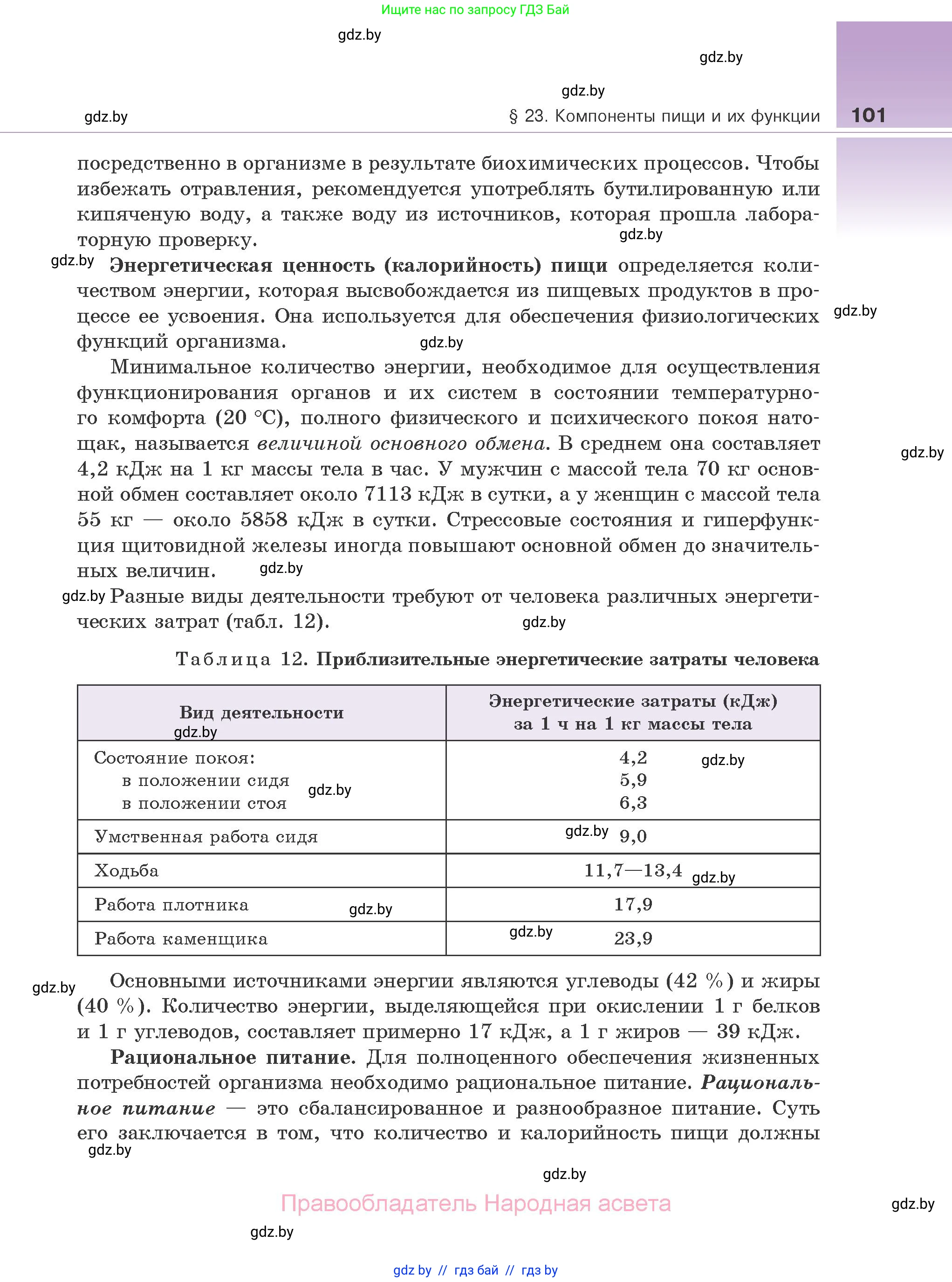 Биология, 10 класс Учебник, авторы: Маглыш Сабина Степановна, Кравченко Вячеслав Анатольевич, Довгун Татьяна Яновна, издательство Народная асвета, Минск, 2020, зелёного цвета, страница 101