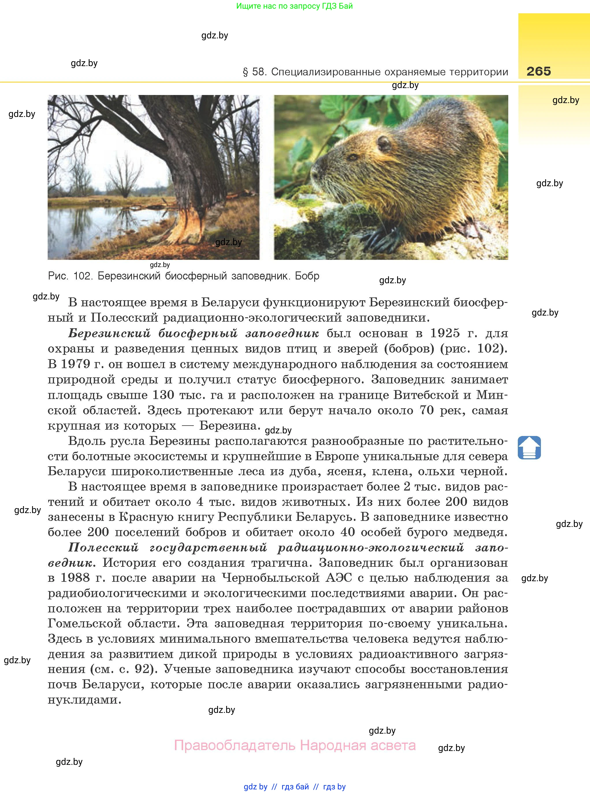 Биология, 10 класс Учебник, авторы: Маглыш Сабина Степановна, Кравченко Вячеслав Анатольевич, Довгун Татьяна Яновна, издательство Народная асвета, Минск, 2020, зелёного цвета, страница 265