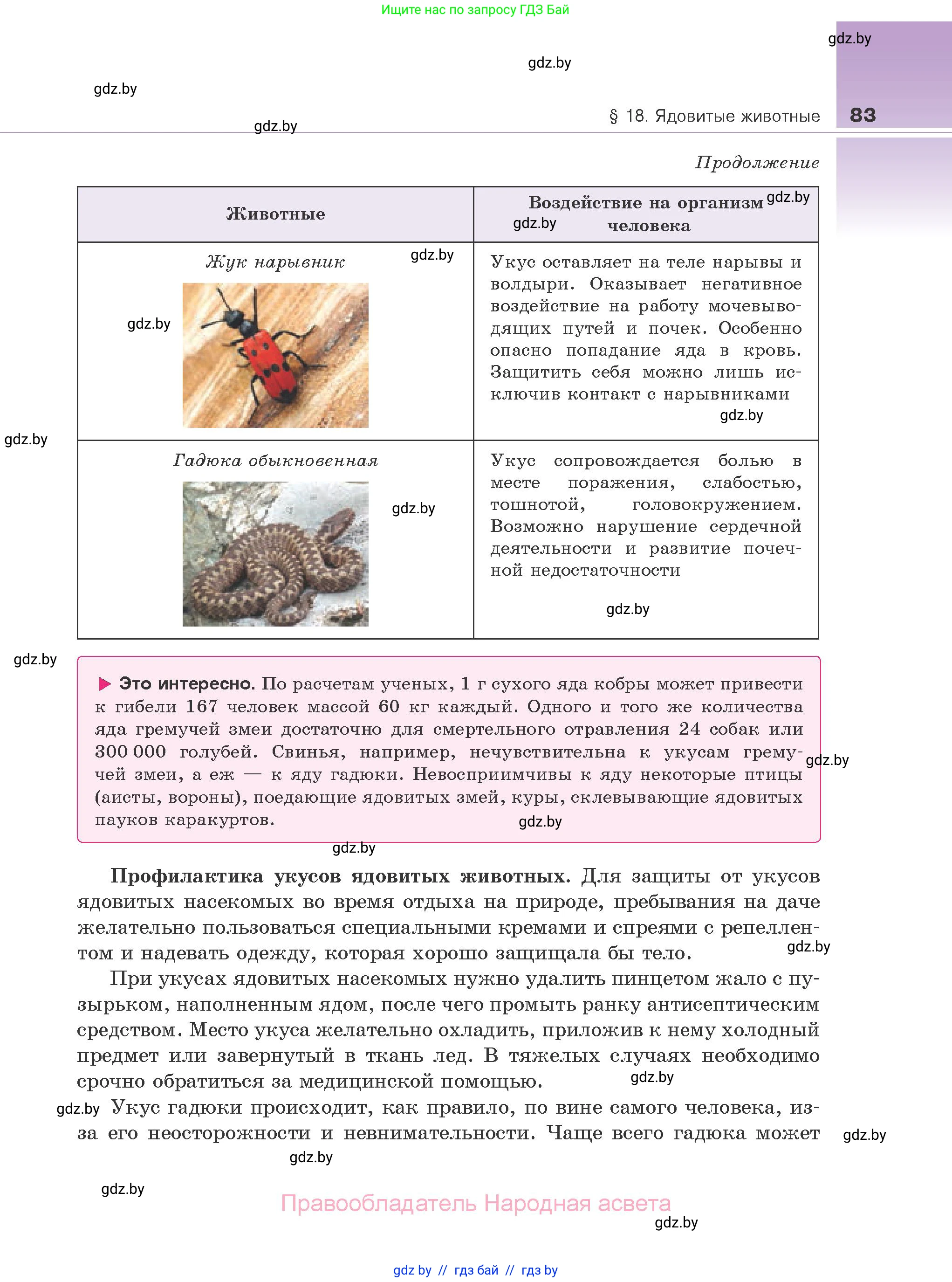 Биология, 10 класс Учебник, авторы: Маглыш Сабина Степановна, Кравченко Вячеслав Анатольевич, Довгун Татьяна Яновна, издательство Народная асвета, Минск, 2020, зелёного цвета, страница 83
