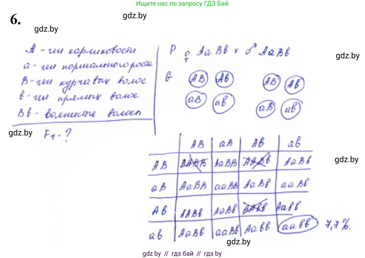 Биология, 11 класс Тетрадь для лабораторных и практических работ, авторы: Дашков Максим Леонидович, Головач Алексей Михайлович, издательство Аверсэв, Минск, 2021, оранжевого цвета, страница 27, номер 6, Решение