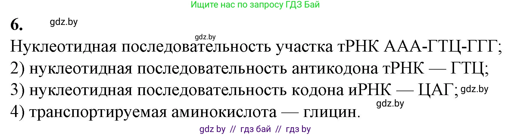 Биология, 11 класс рабочая тетрадь, авторы: Дашков Максим Леонидович, Головач Алексей Михайлович, издательство Аверсэв, Минск, 2021, жёлтого цвета, страница 58, номер 6, Решение