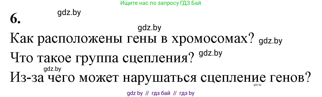 Биология, 11 класс рабочая тетрадь, автор: Хруцкая Тамара Викторовна, издательство Аверсэв, Минск, 2021, зелёного цвета, страница 65, номер 6, Решение