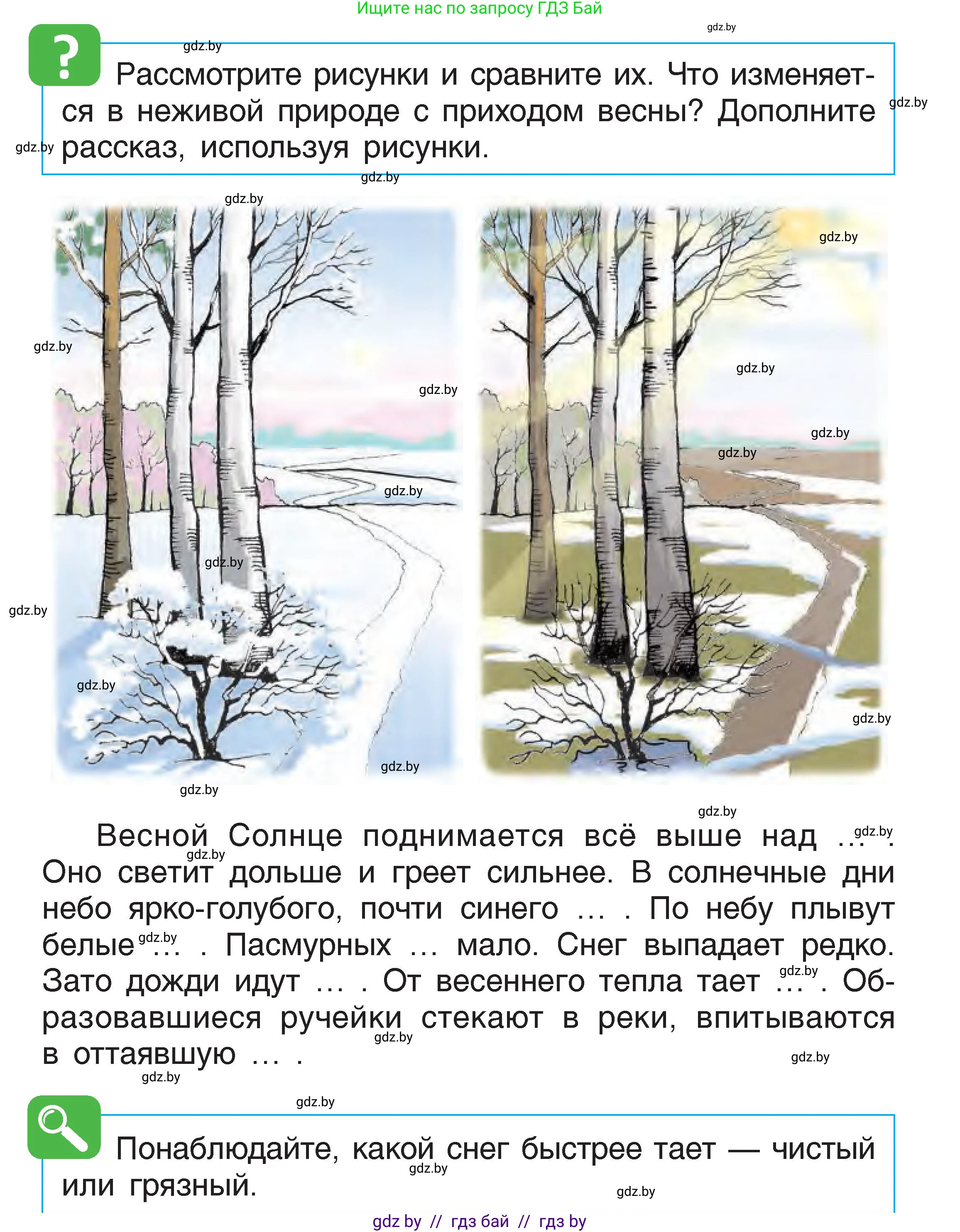 Человек и мир, 1 класс Учебник, авторы: Трафимова Галина Владимировна, Трафимов Сергей Анатольевич, издательство Национальный институт образования, Минск, 2023, салатового цвета, страница 58, Условие