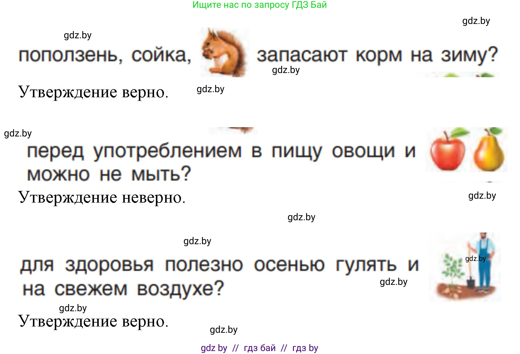 Человек и мир, 1 класс Учебник, авторы: Трафимова Галина Владимировна, Трафимов Сергей Анатольевич, издательство Национальный институт образования, Минск, 2023, салатового цвета, страница 32, Решение (продолжение 2)
