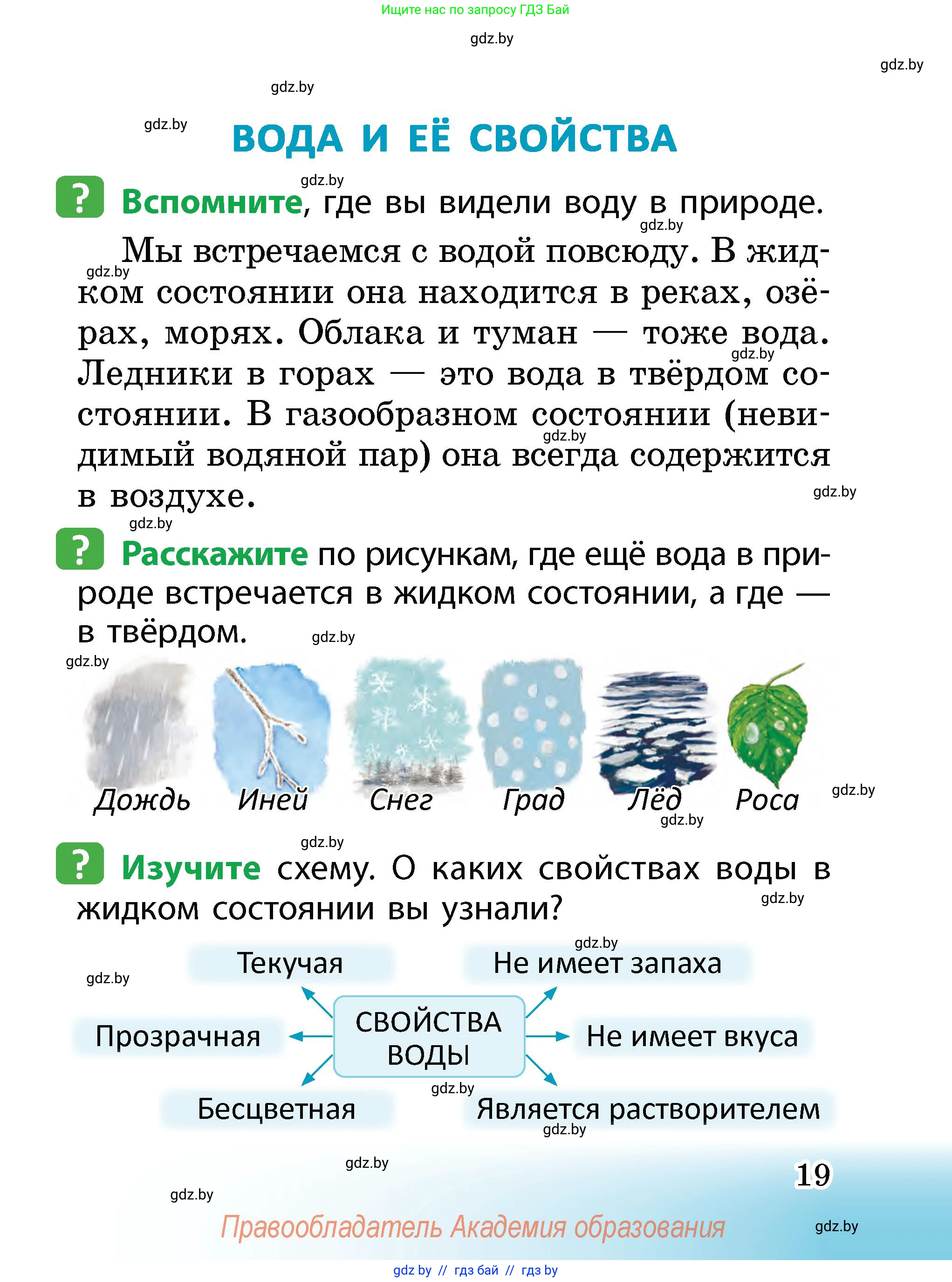 Человек и мир, 2 класс Учебник, авторы: Трафимова Галина Владимировна, Трафимов Сергей Анатольевич, издательство Академия образования, Минск, 2024, страница 19