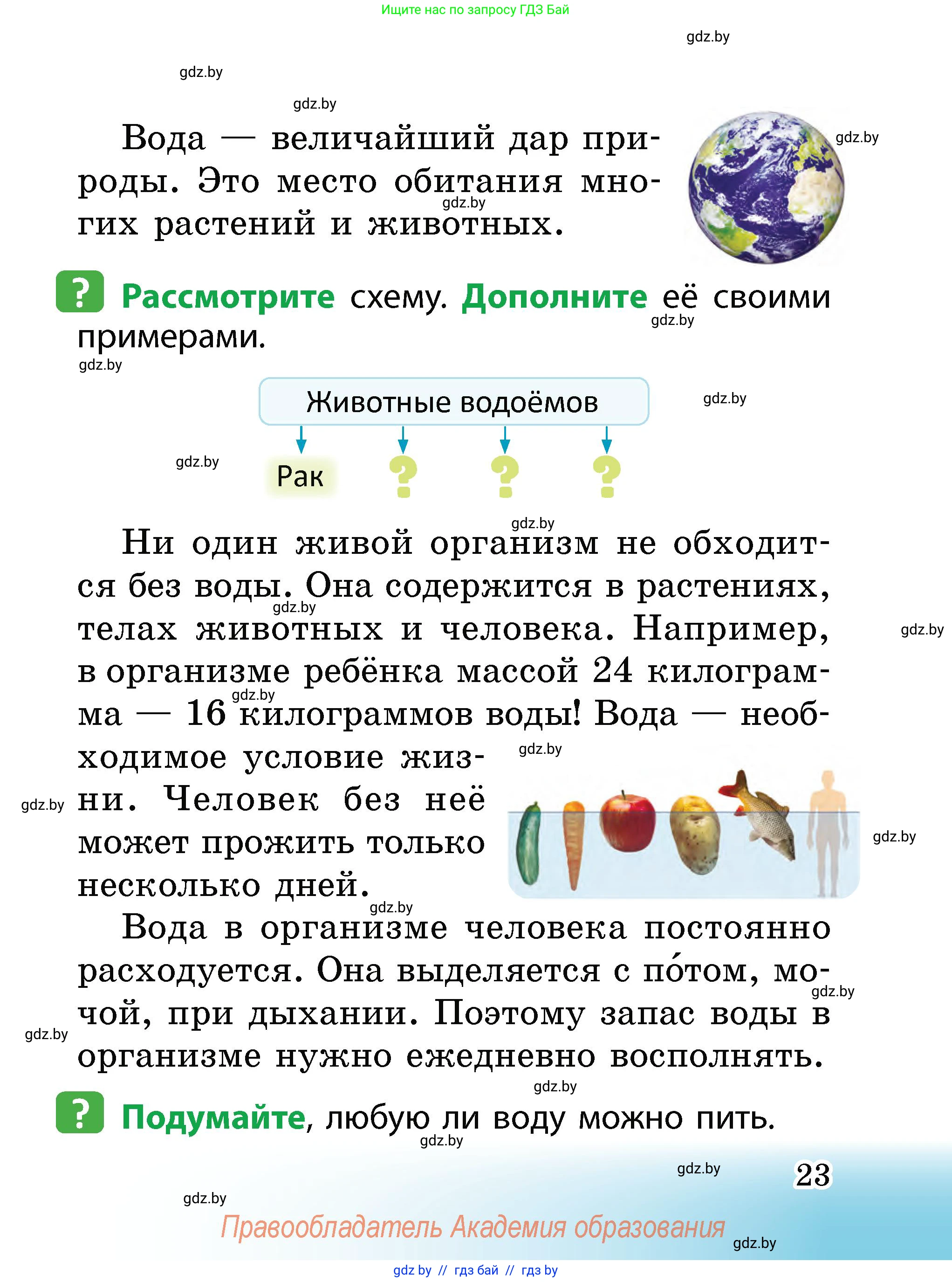 Человек и мир, 2 класс Учебник, авторы: Трафимова Галина Владимировна, Трафимов Сергей Анатольевич, издательство Академия образования, Минск, 2024, страница 23
