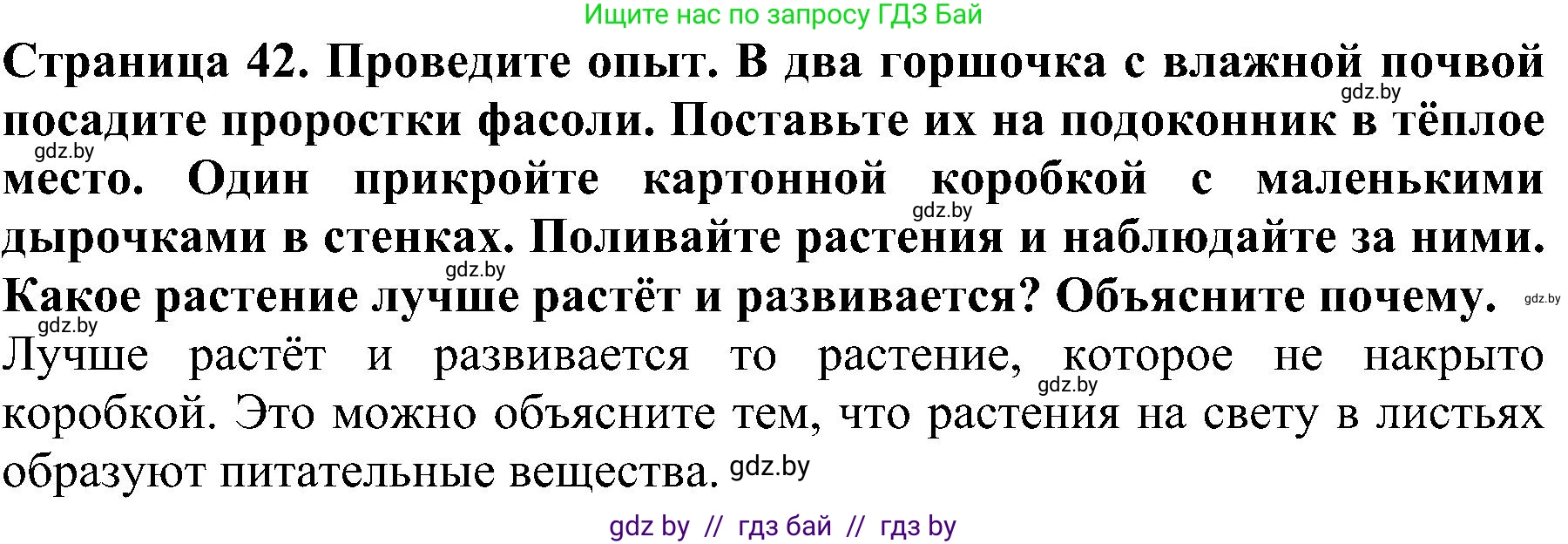 Человек и мир, 2 класс Учебник, авторы: Трафимова Галина Владимировна, Трафимов Сергей Анатольевич, издательство Академия образования, Минск, 2024, страница 42, номер 4, Решение