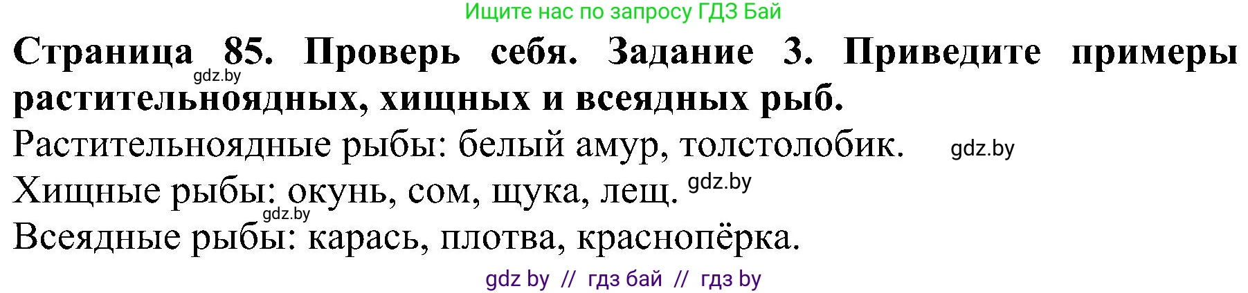Человек и мир, 2 класс Учебник, авторы: Трафимова Галина Владимировна, Трафимов Сергей Анатольевич, издательство Академия образования, Минск, 2024, страница 85, номер 3, Решение