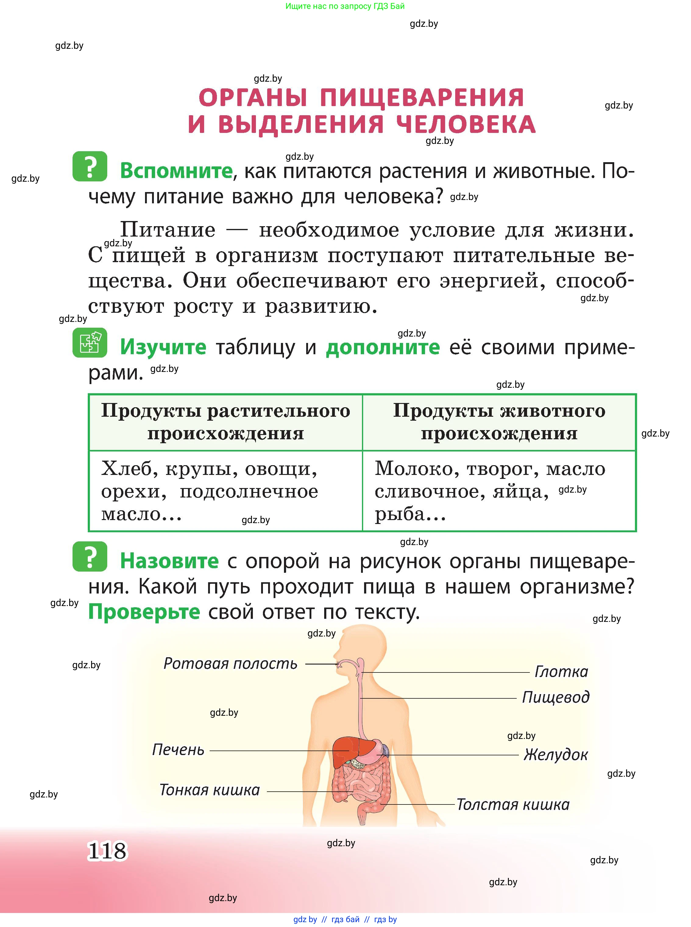 Человек и мир, 3 класс Учебник, авторы: Трафимова Галина Владимировна, Трафимов Сергей Анатольевич, издательство Академия образования, Минск, 2025, голубого цвета, страница 118