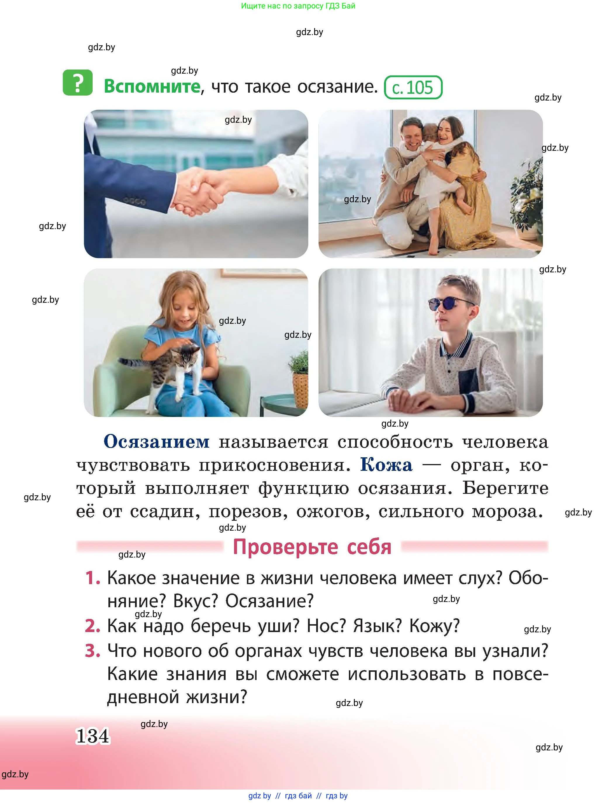 Человек и мир, 3 класс Учебник, авторы: Трафимова Галина Владимировна, Трафимов Сергей Анатольевич, издательство Академия образования, Минск, 2025, голубого цвета, страница 134