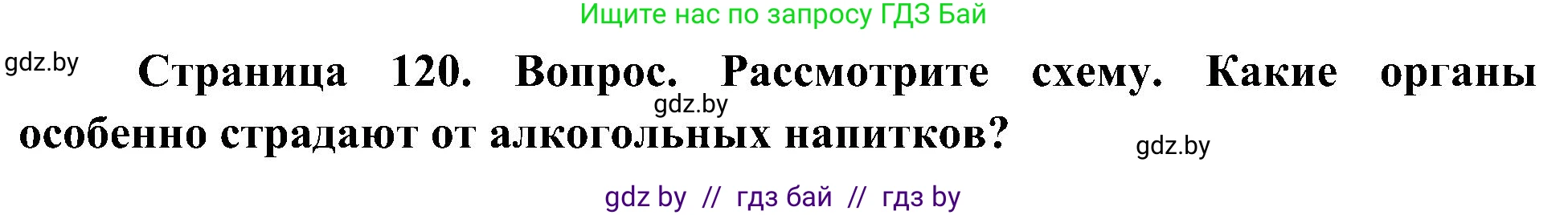 Человек и мир, 3 класс Учебник, авторы: Трафимова Галина Владимировна, Трафимов Сергей Анатольевич, издательство Академия образования, Минск, 2025, голубого цвета, страница 120, Решение