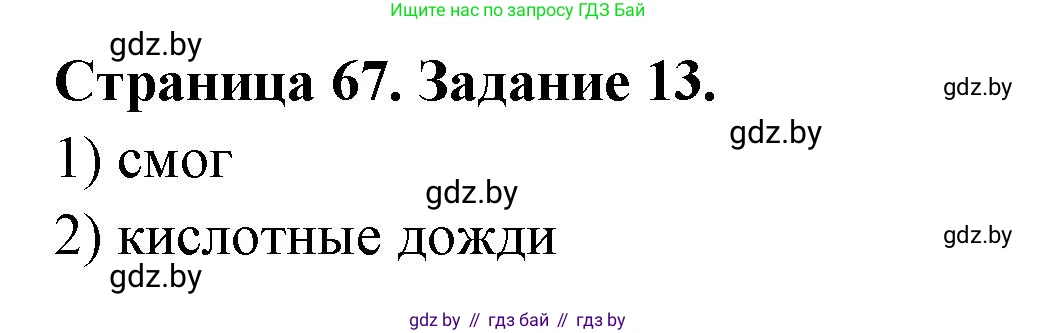 Человек и мир, 5 класс Практикум, авторы: Кольмакова Елена Генадьевна, Сарычева Ольга Владимировна, издательство Аверсэв, Минск, 2022, голубого цвета, страница 67, номер 13, Решение