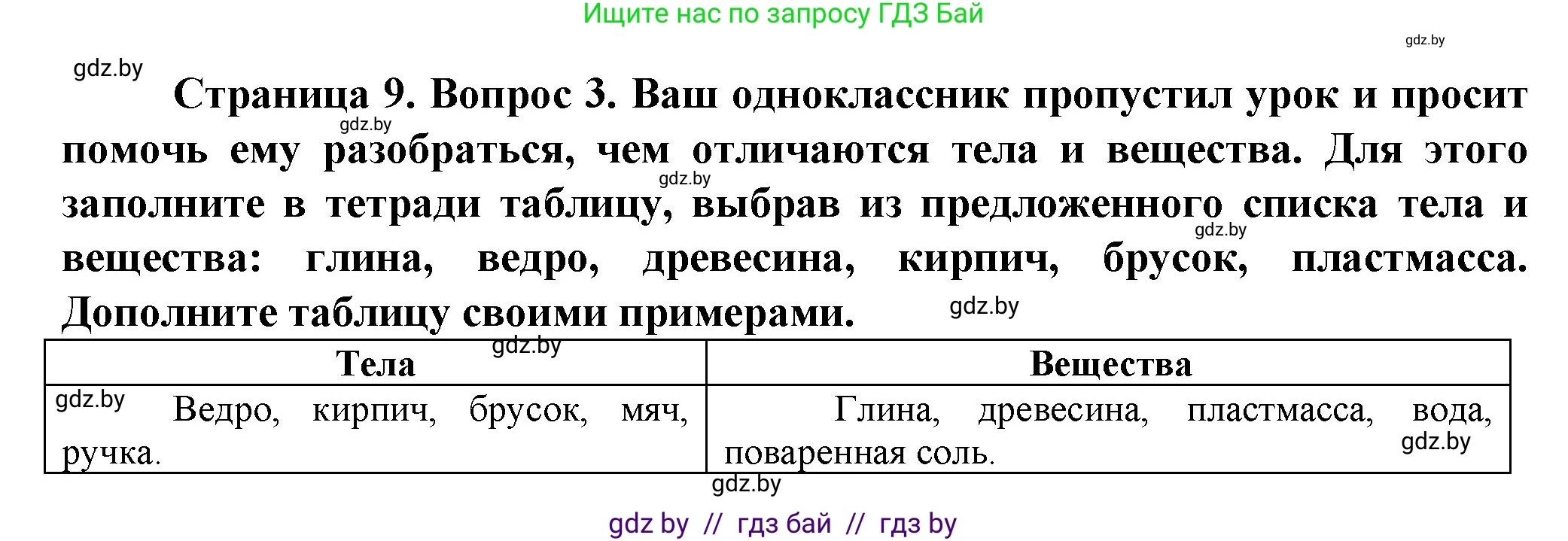 Человек и мир, 5 класс Учебник, авторы: Лопух Пётр Степанович, Сарычева Ольга Владимировна, Шкель Людмила Валерьевна, издательство Народная асвета, Минск, 2022, белого цвета, страница 9, номер 3, Решение