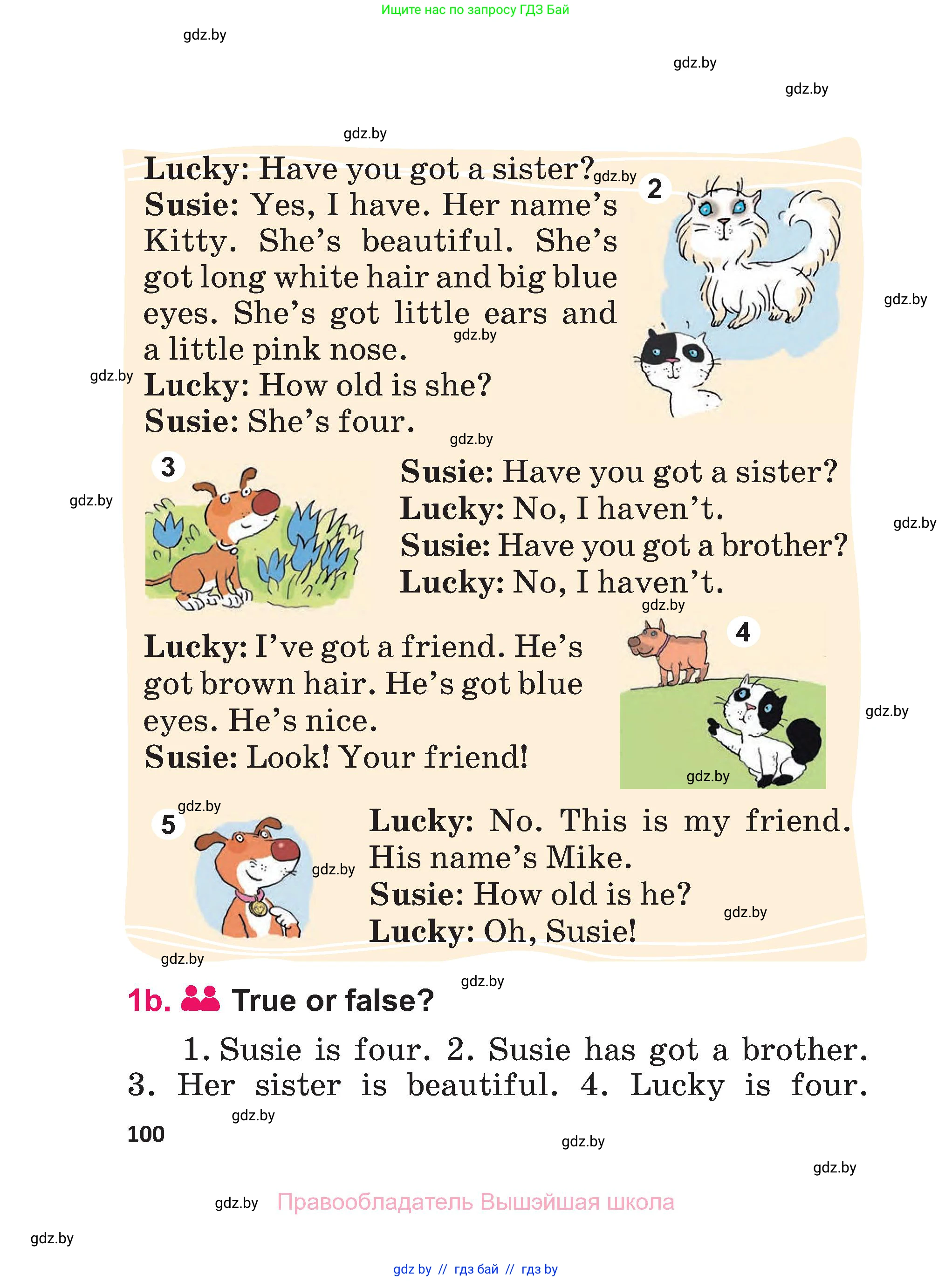 Английский язык (english), 3 класс Учебник, авторы: Лапицкая Людмила Михайловна (Lapitskaya Ludmila), Калишевич Алла Ивановна, Севрюкова Татьяна Юрьевна, Седунова Наталья Михайловна (Sedunova Natalia), издательство Вышэйшая школа, Минск, 2023, страница 100